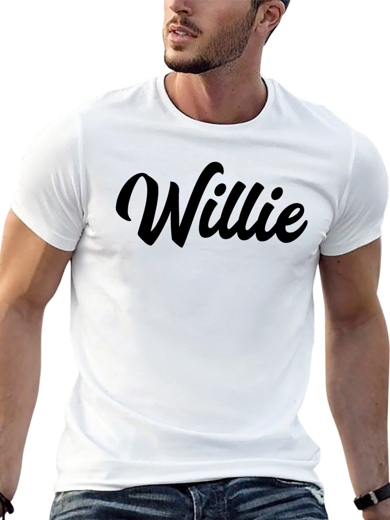Willie Black T-Shirt - Classic Style