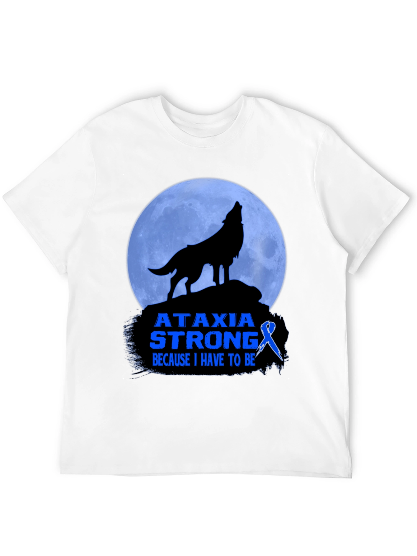 Ataxia Strong T-Shirt - Awareness Ribbon Design