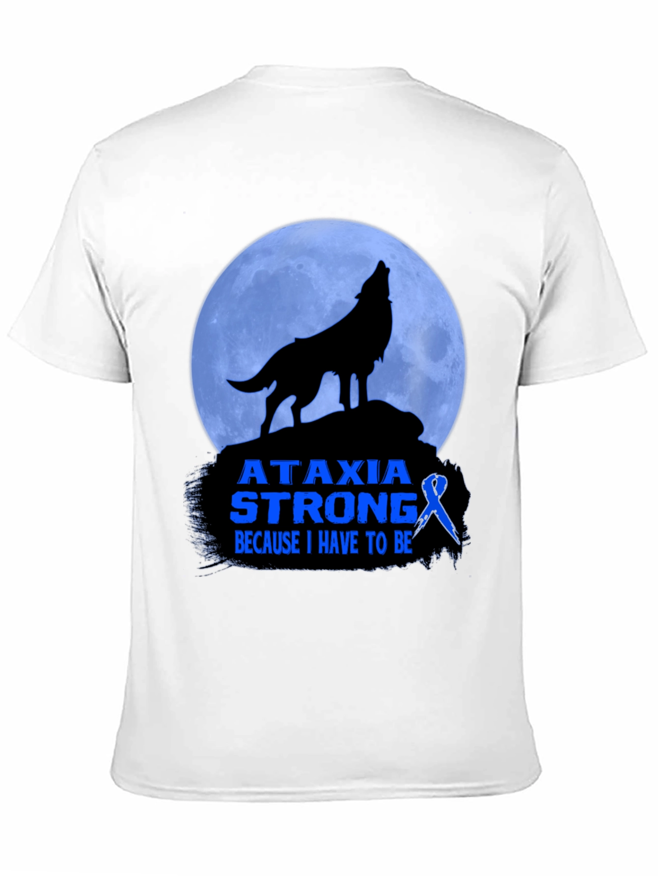 Ataxia Strong T-Shirt - Awareness Ribbon Design