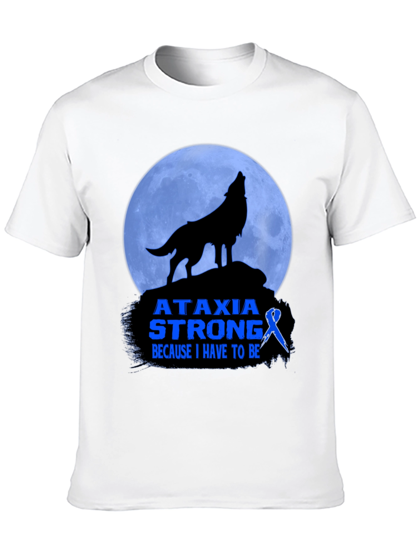 Ataxia Strong T-Shirt - Awareness Ribbon Design