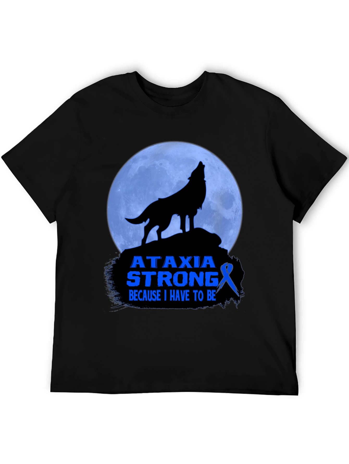 Ataxia Strong T-Shirt - Awareness Ribbon Design