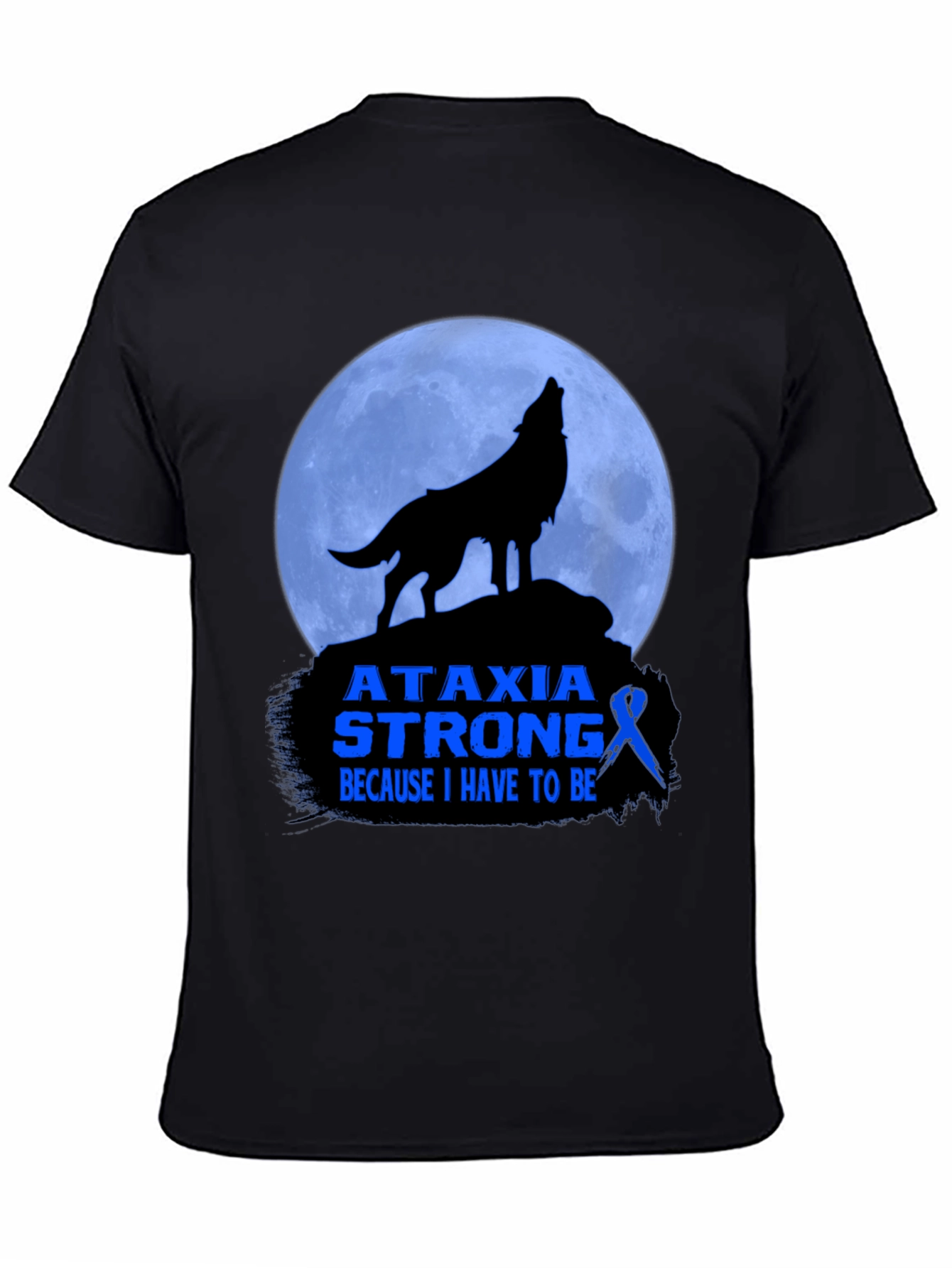 Ataxia Strong T-Shirt - Awareness Ribbon Design