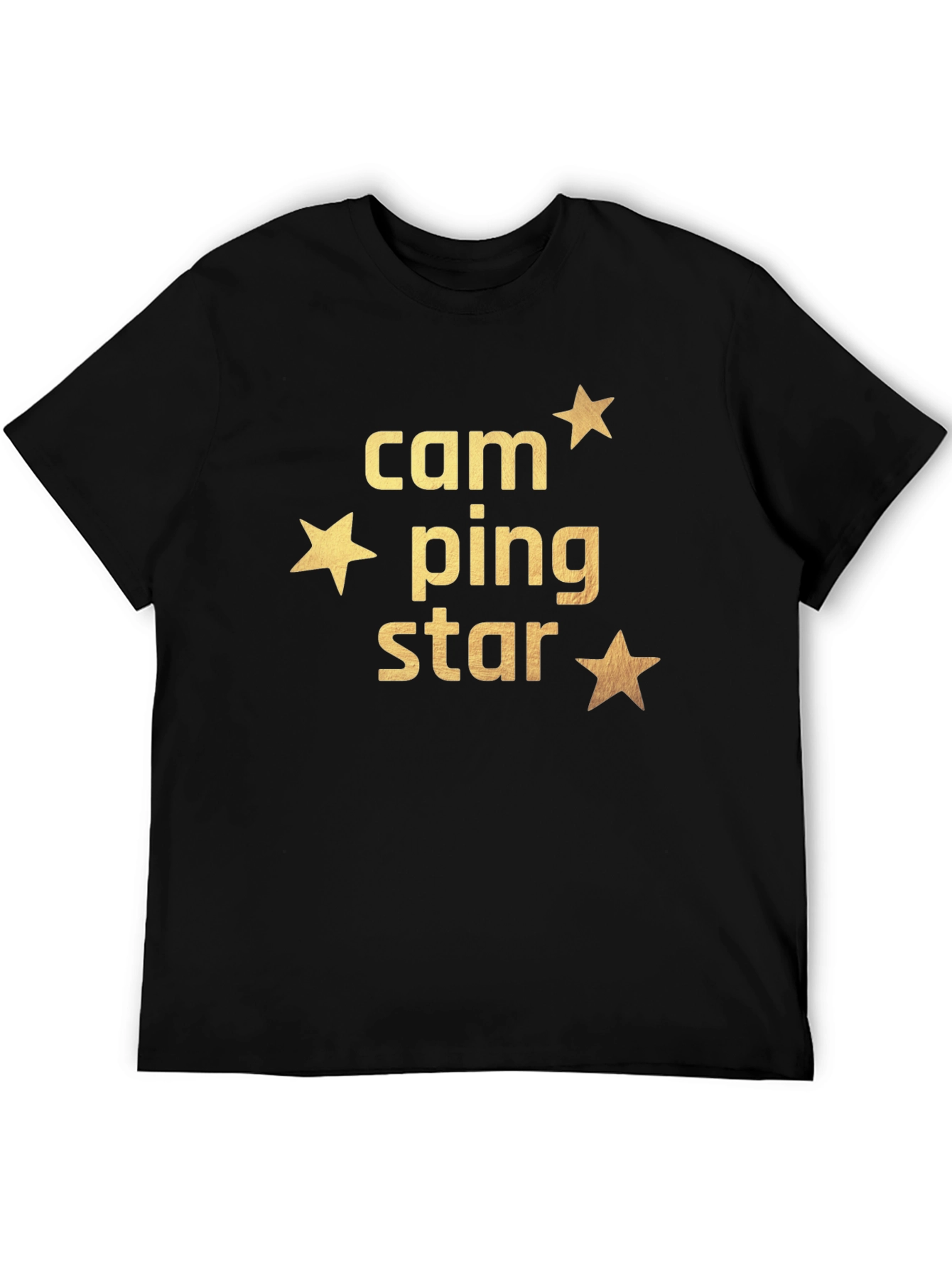 Camping Star Black T-Shirt