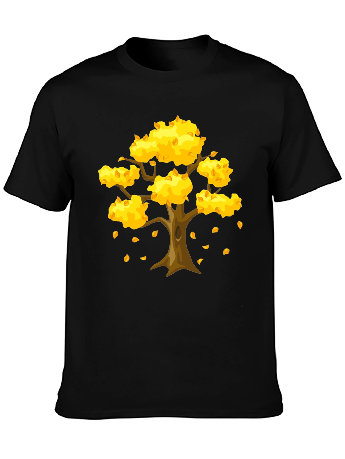 Autumn Tree Graphic Tee - Unisex Black T-Shirt