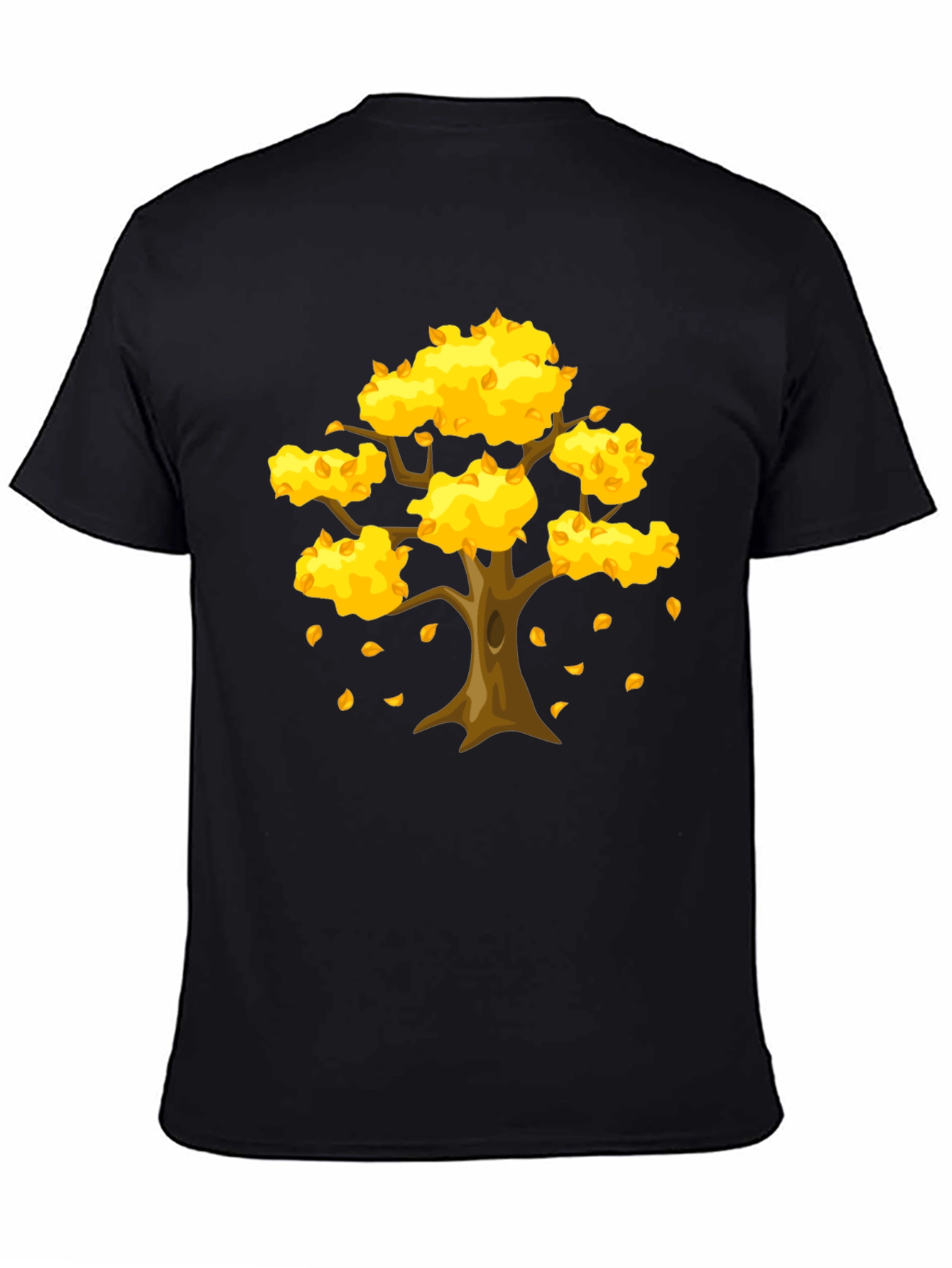 Autumn Tree Graphic Tee - Unisex Black T-Shirt