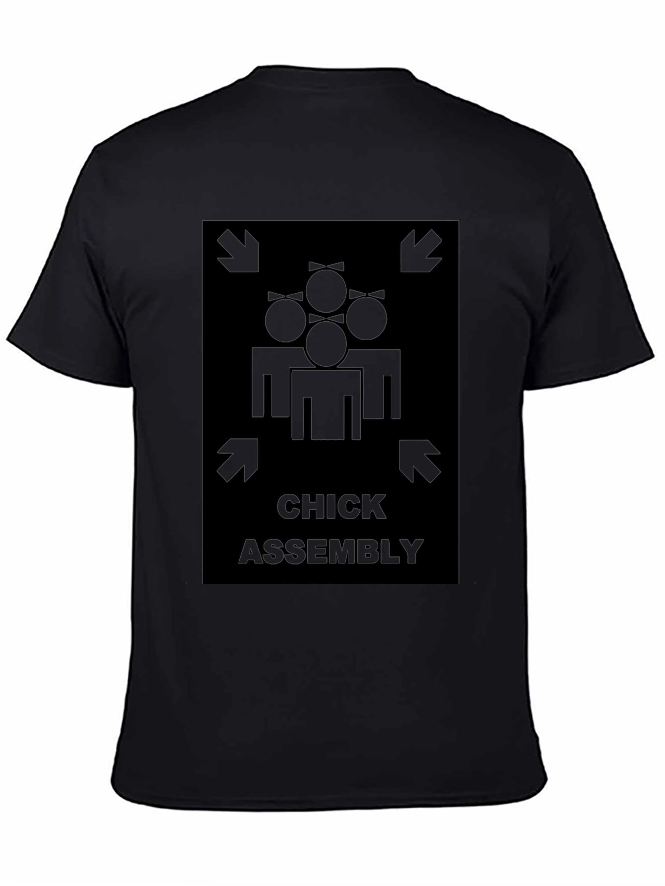 Chick Assembly Black Graphic Tee
