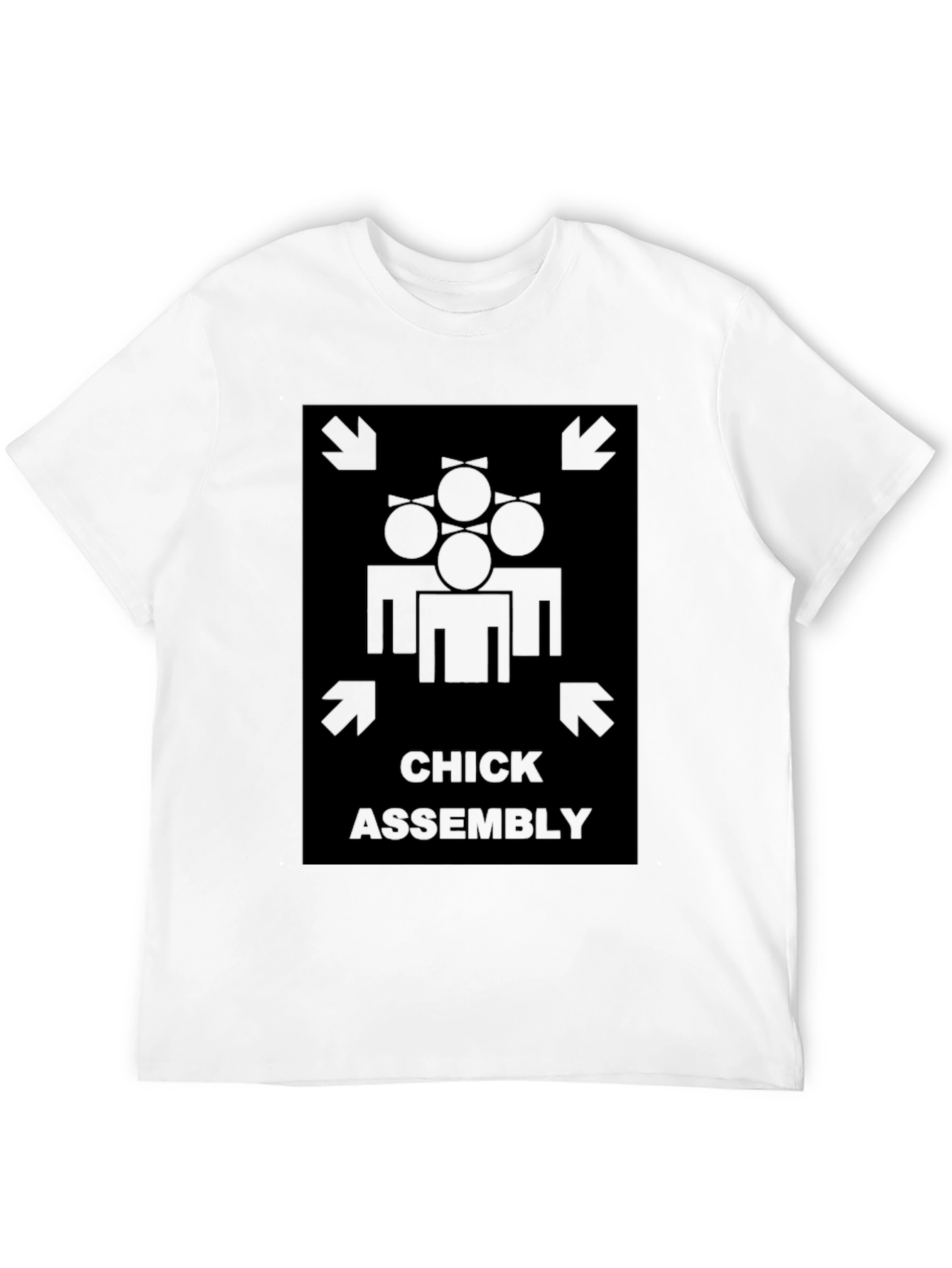 Chick Assembly Black Graphic Tee