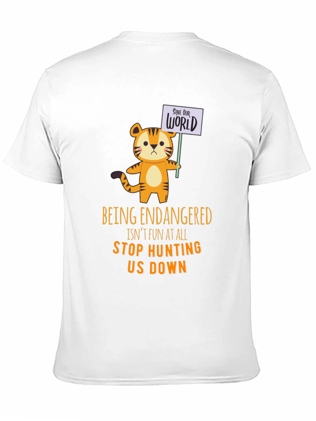 Endangered Tiger Graphic T-Shirt - Save the World