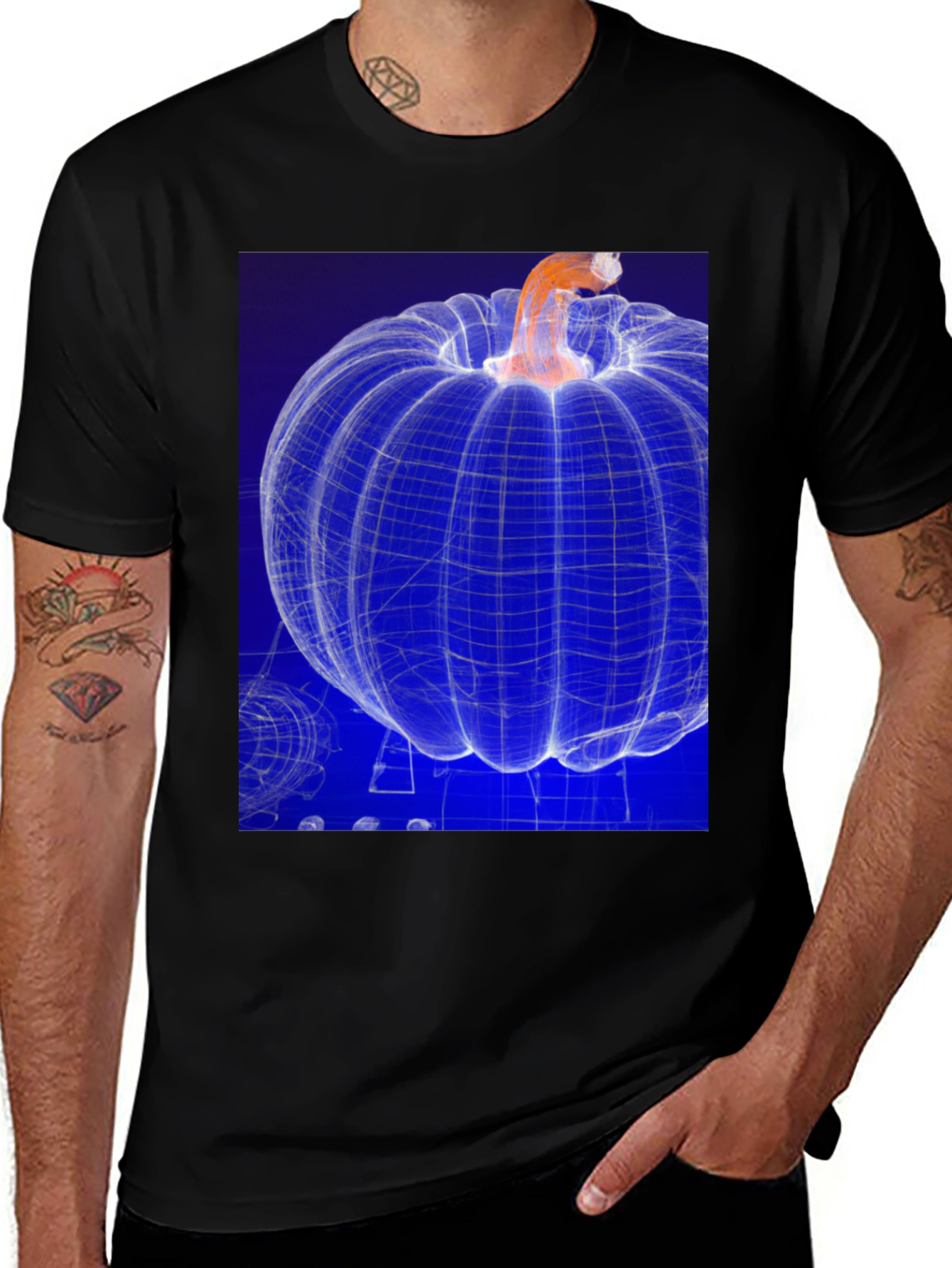 Abstract Pumpkin T-Shirt