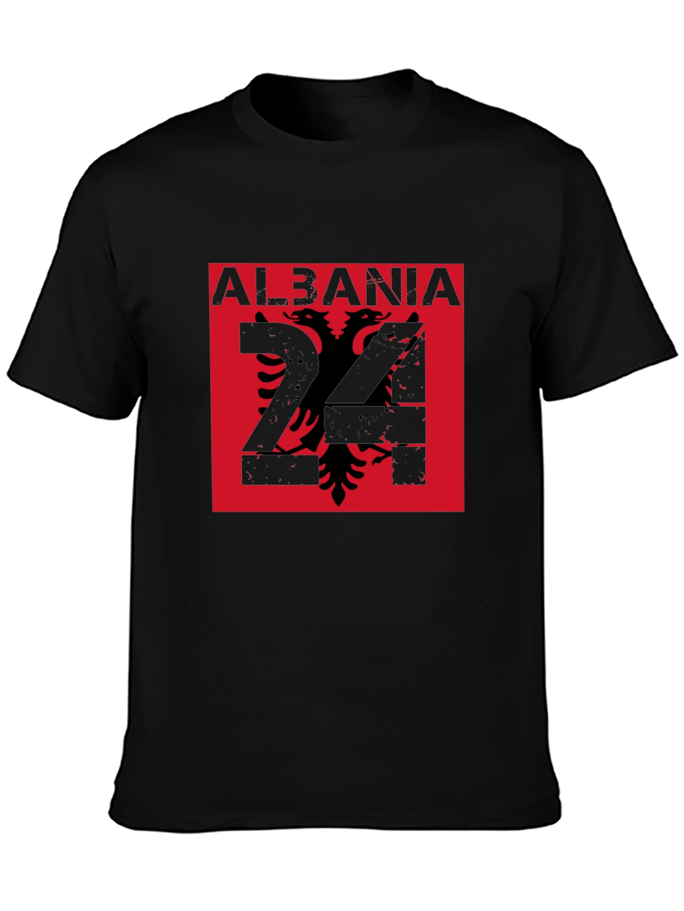 Albania Eagle Graphic T-Shirt - Mens Black Tee