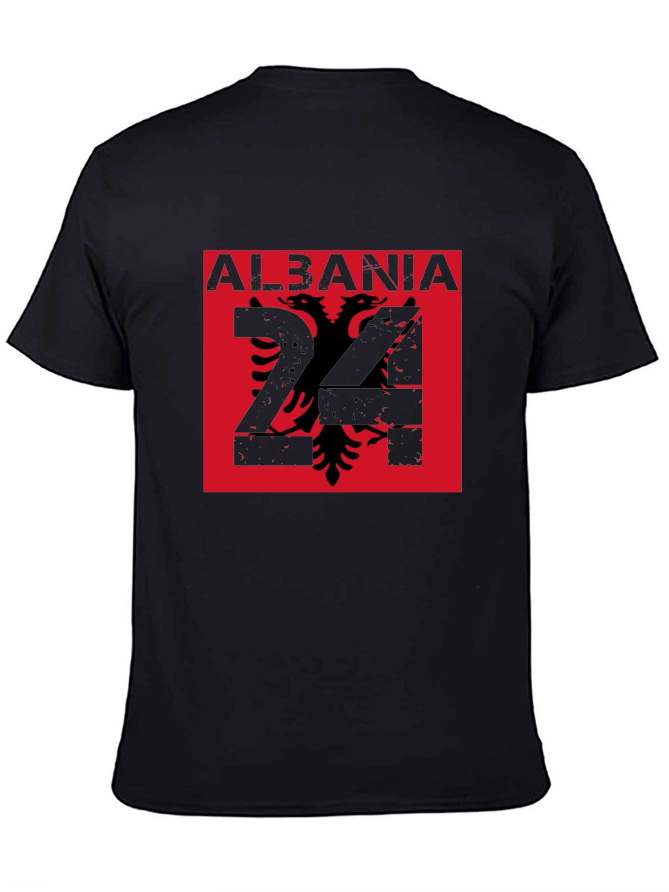 Albania Eagle Graphic T-Shirt - Mens Black Tee