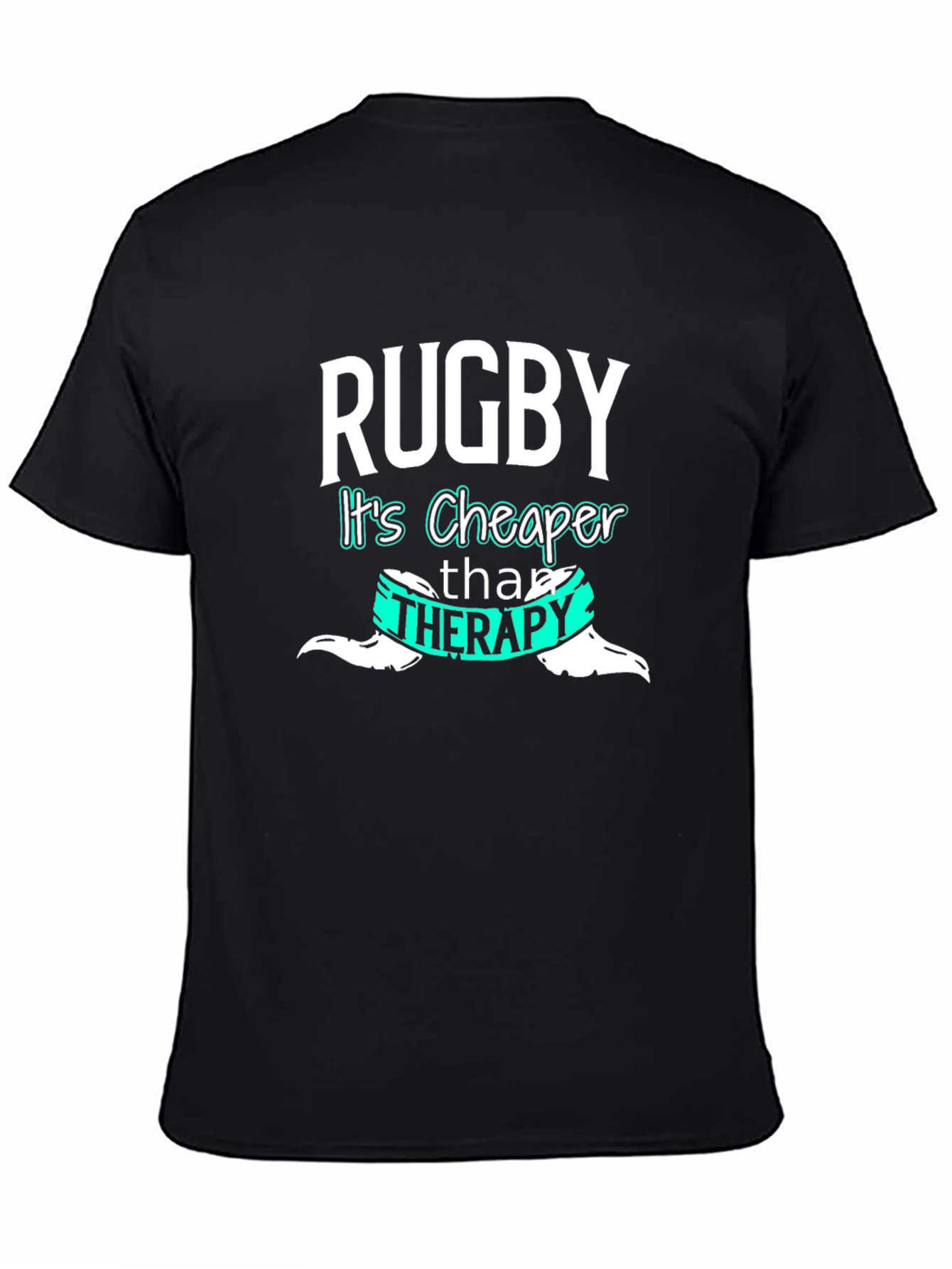 Rugby Cheaper Than Therapy Graphic Tee