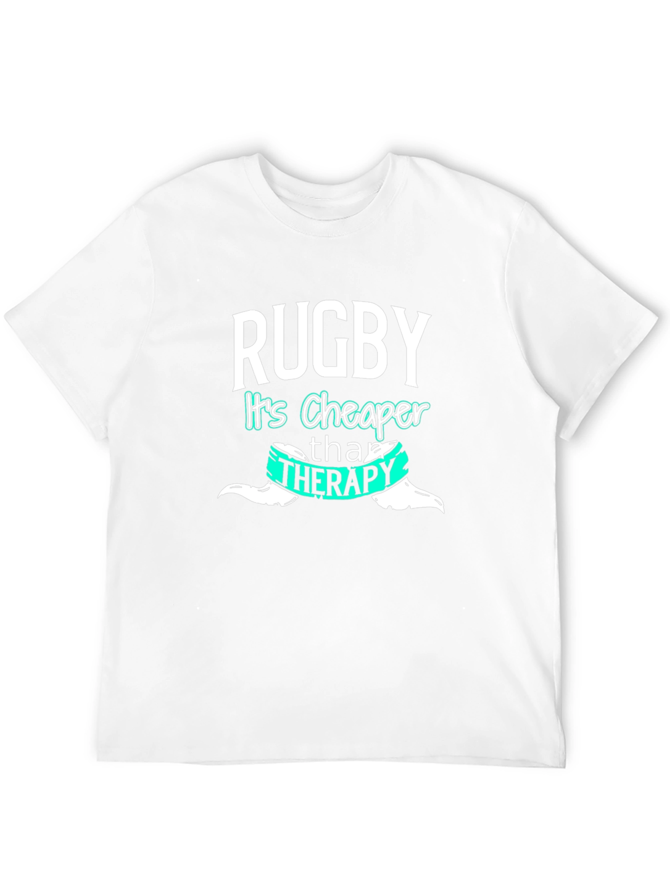 Rugby Cheaper Than Therapy Graphic Tee