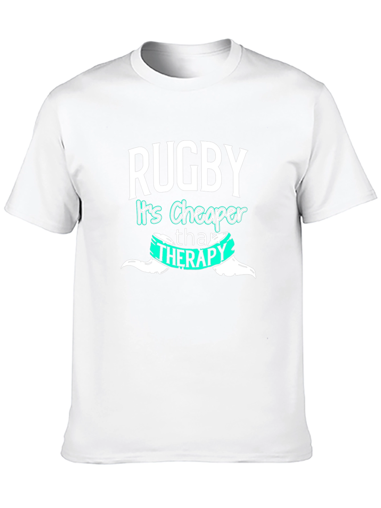 Rugby Cheaper Than Therapy Graphic Tee