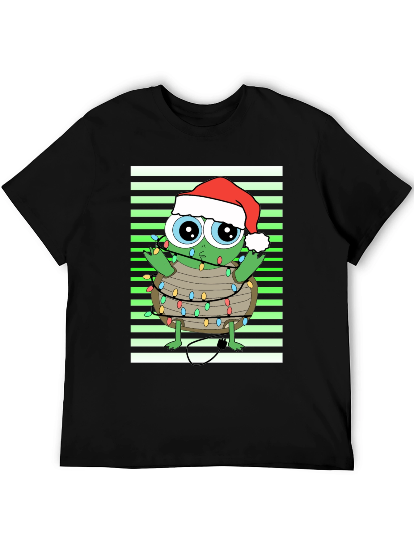 Christmas Turtle in Lights Graphic Tee