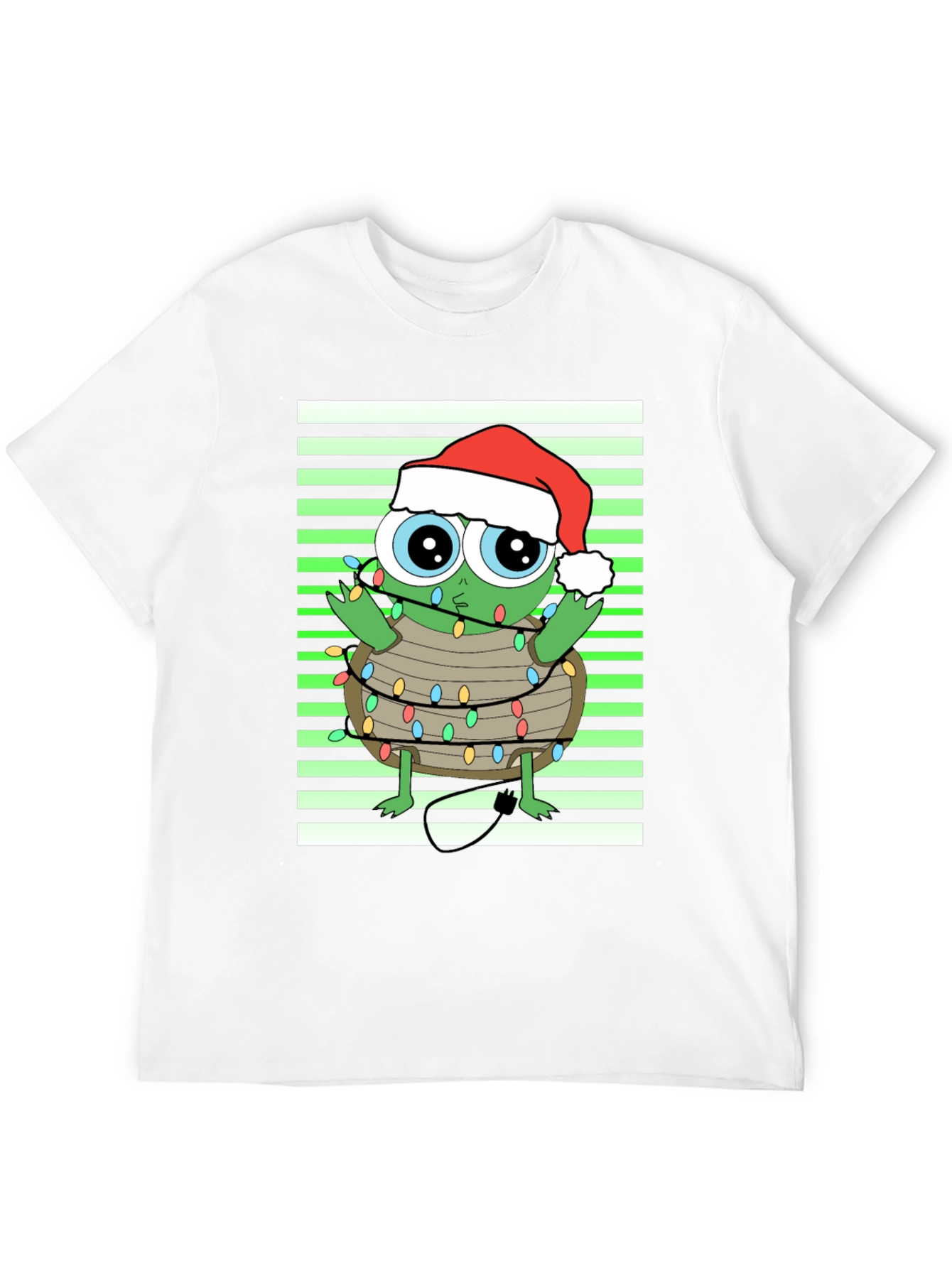 Christmas Turtle in Lights Graphic Tee