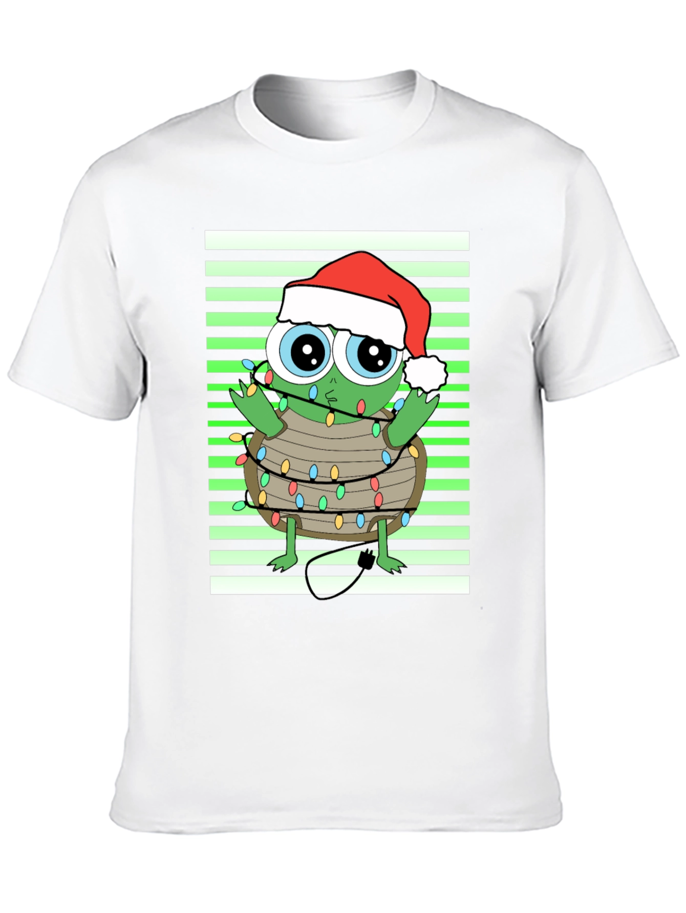 Christmas Turtle in Lights Graphic Tee