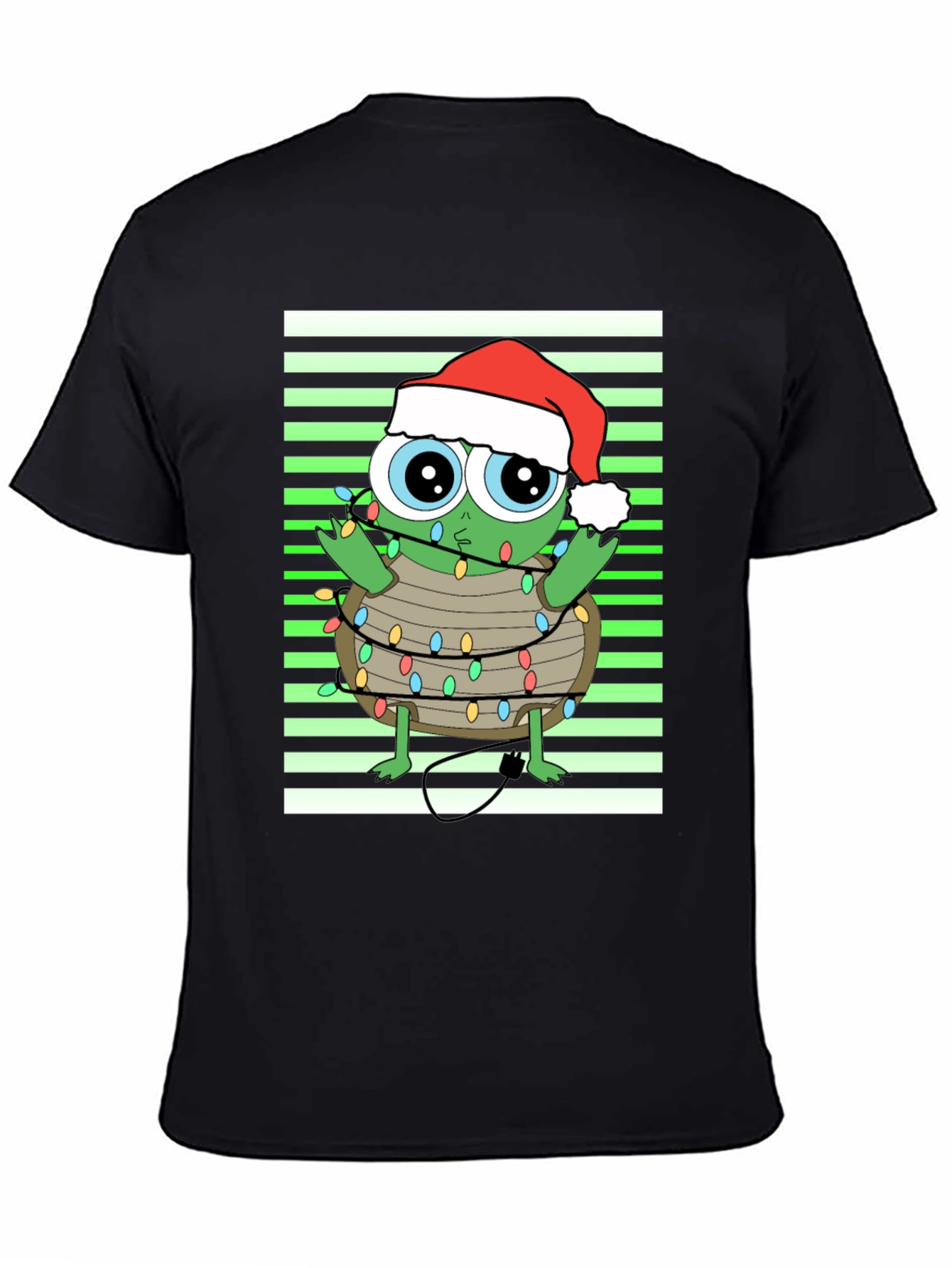 Christmas Turtle in Lights Graphic Tee