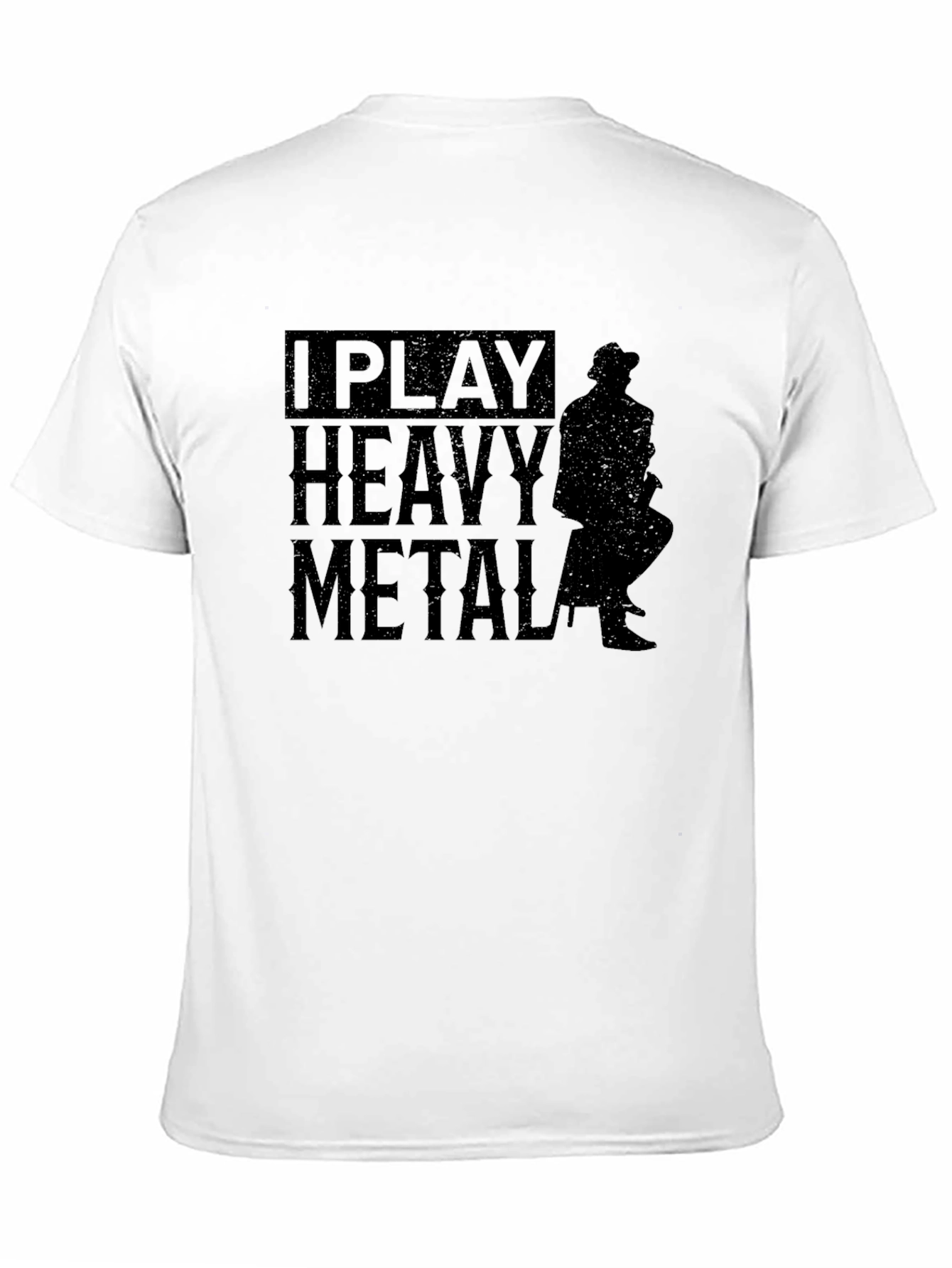 I Play Heavy Metal Black T-Shirt