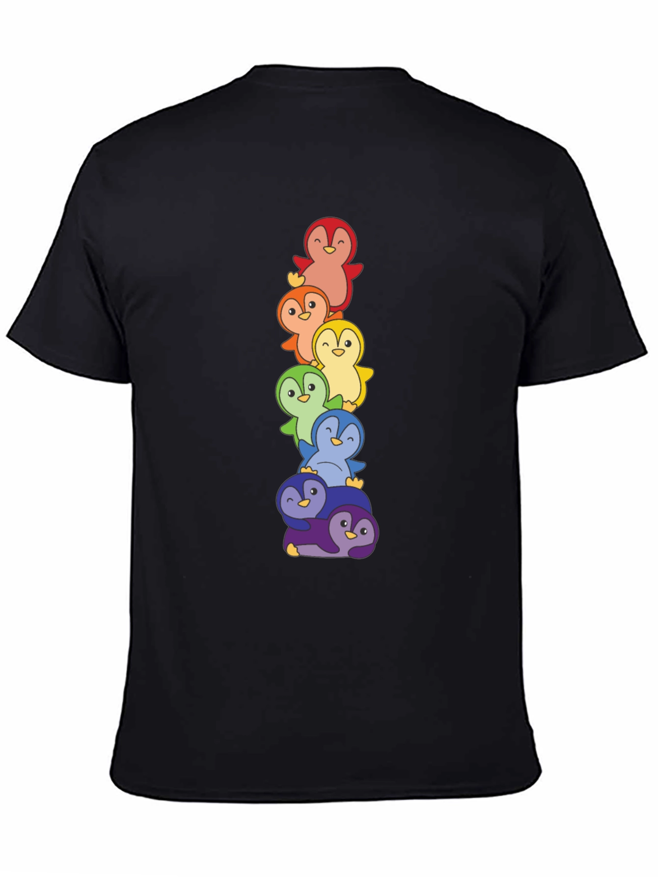 Rainbow Penguin Stack T-Shirt