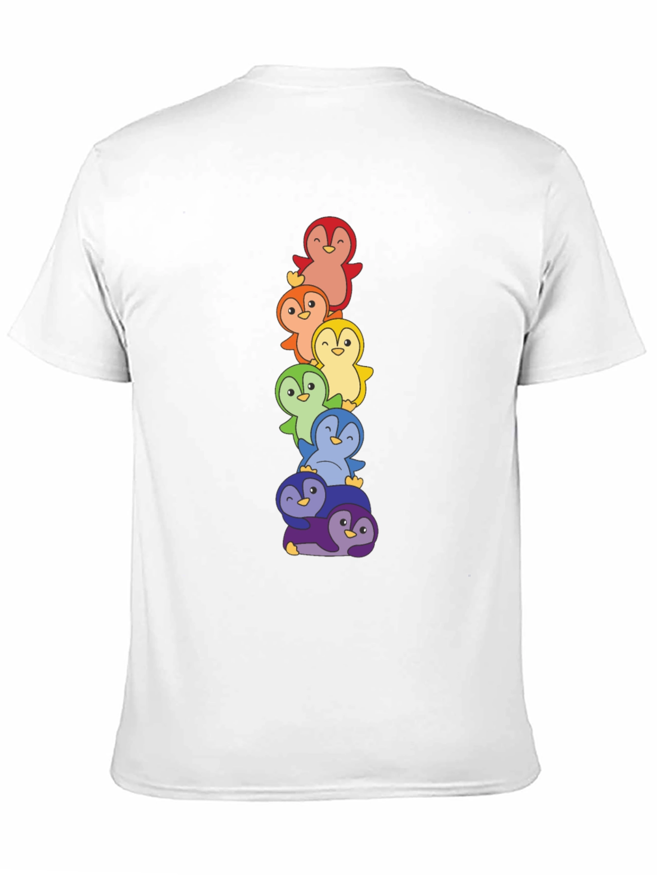 Rainbow Penguin Stack T-Shirt