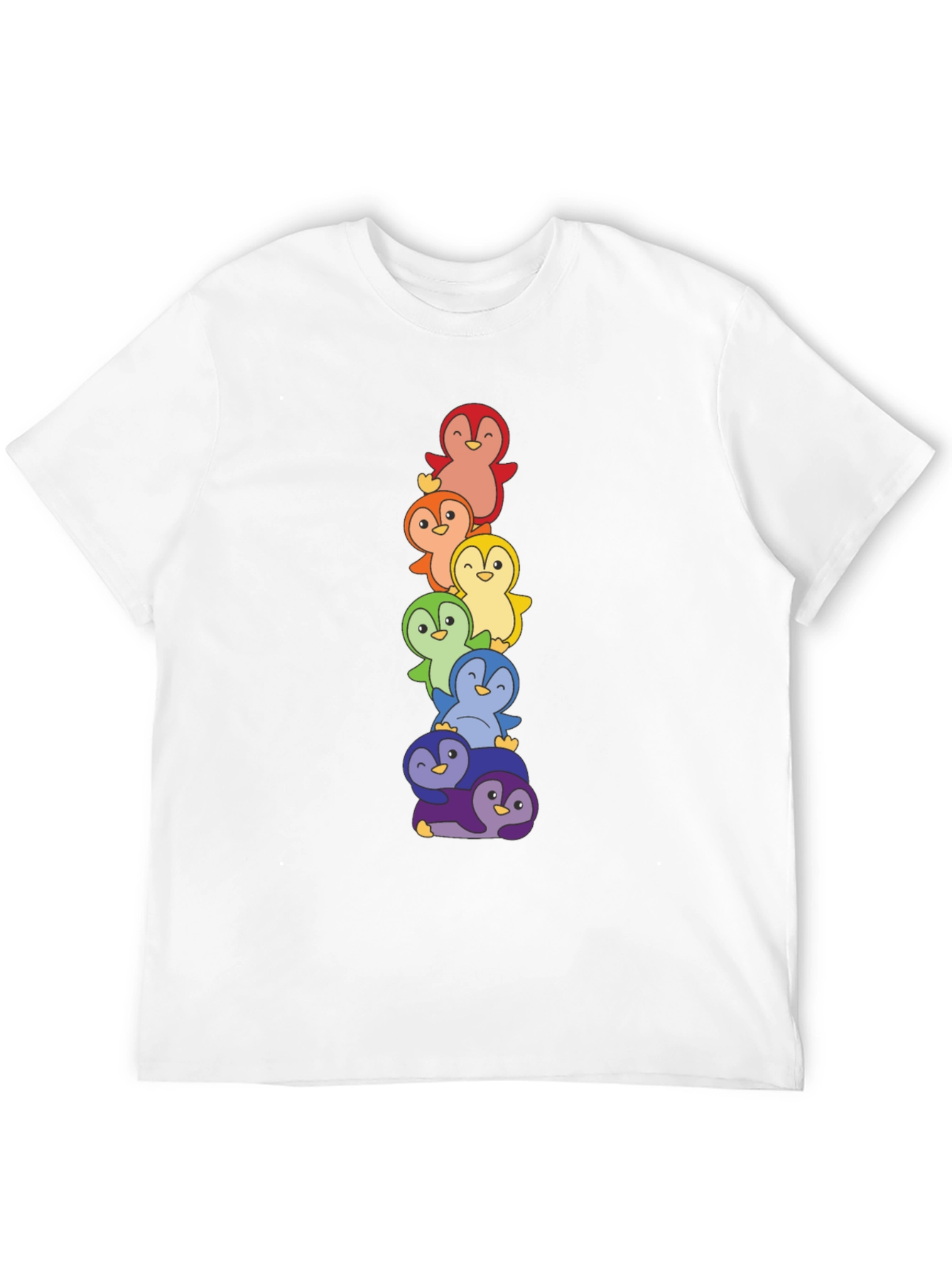 Rainbow Penguin Stack T-Shirt