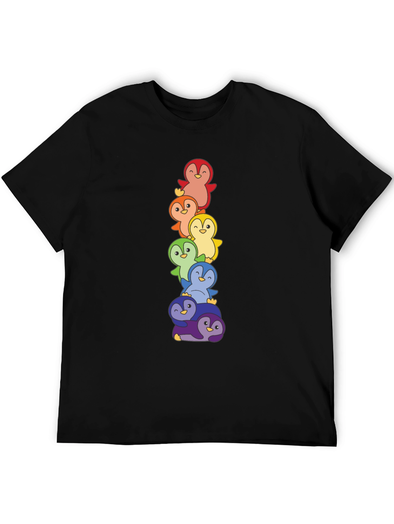 Rainbow Penguin Stack T-Shirt