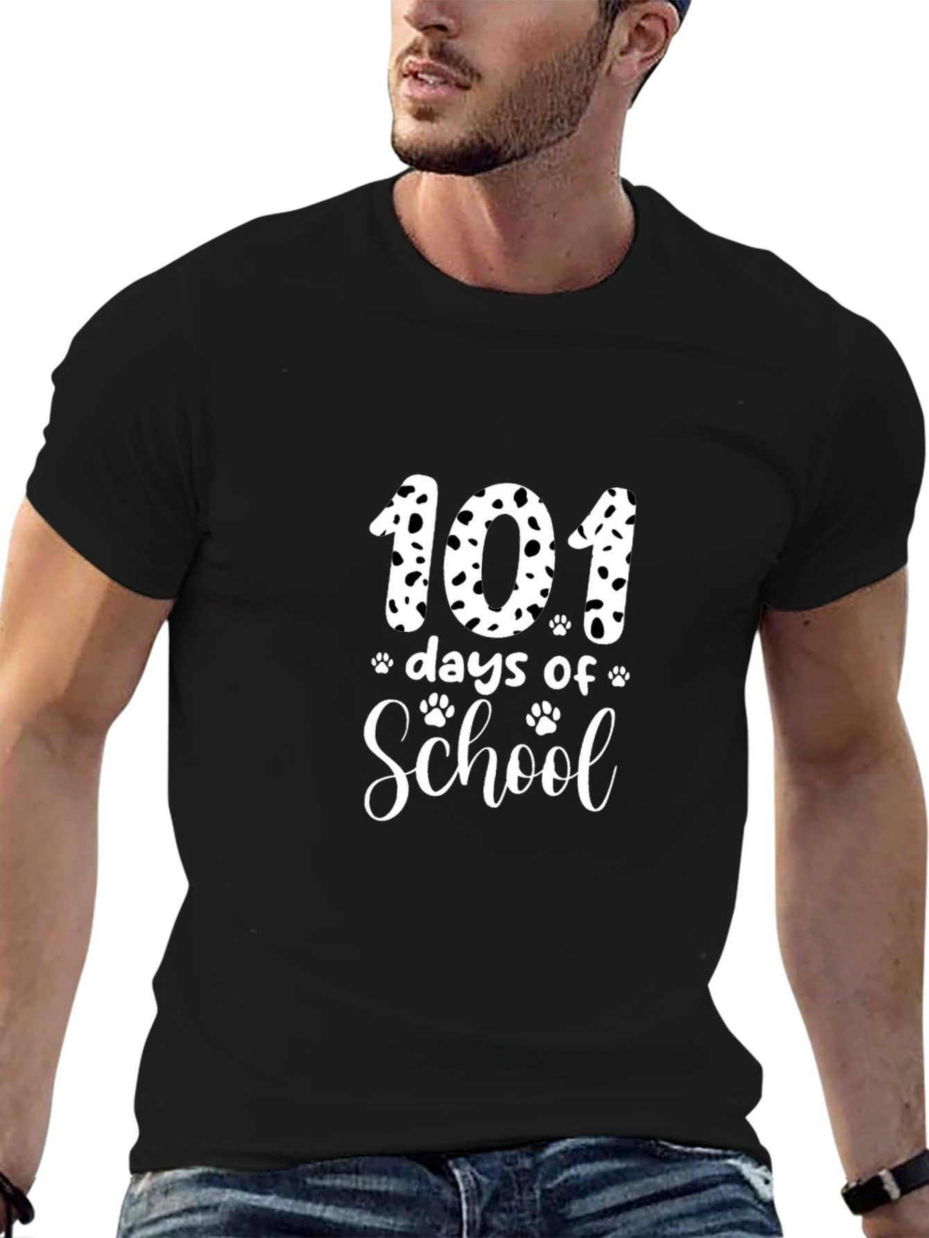101 Days of School Dalmatian Print T-Shirt