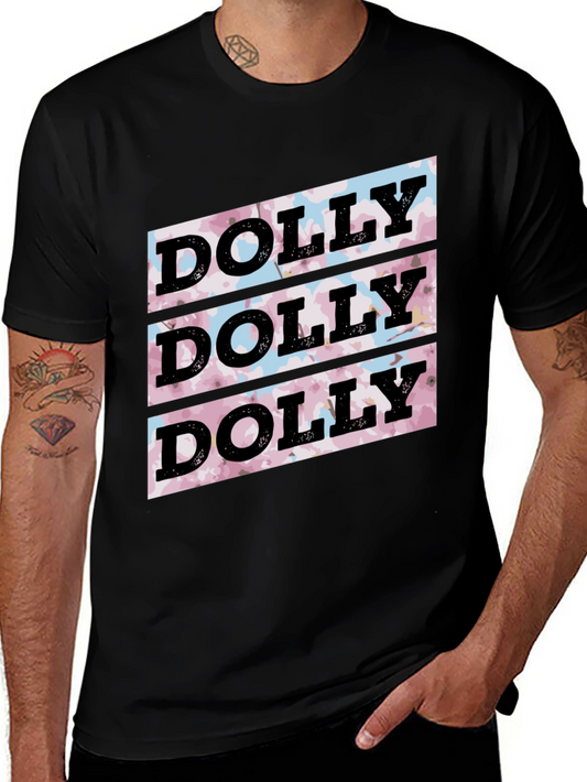 Dolly Pattern Black T-Shirt