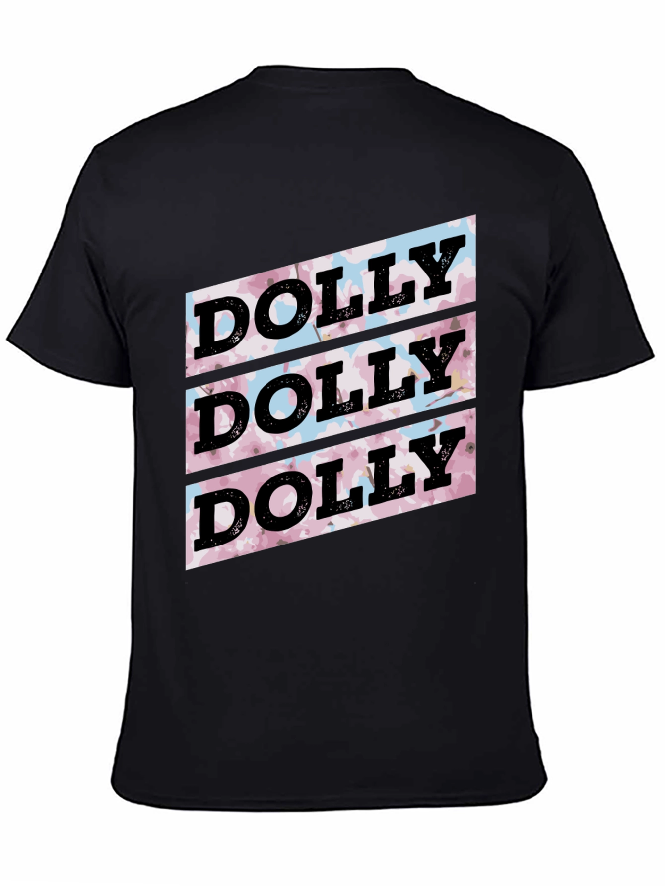 Dolly Pattern Black T-Shirt