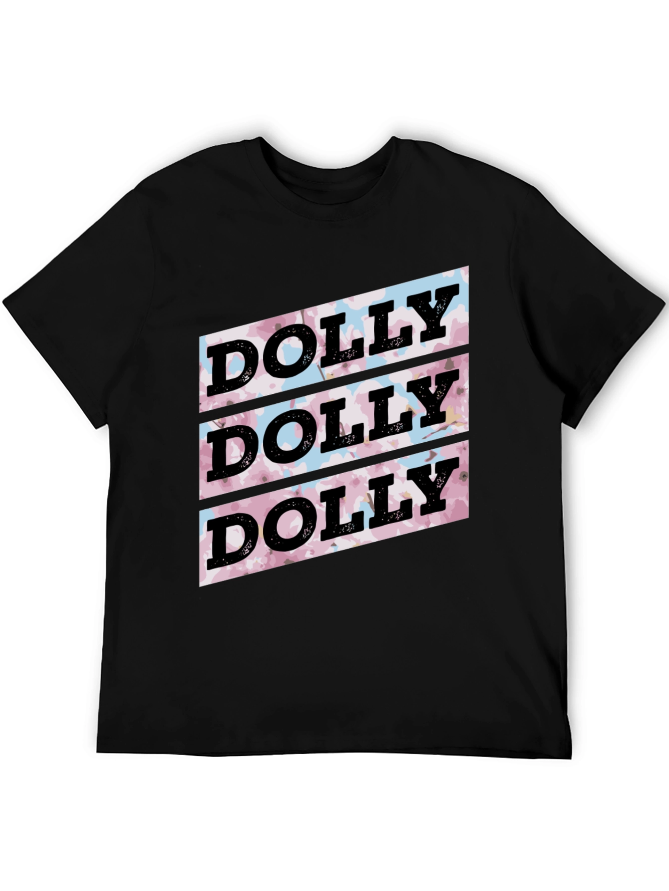 Dolly Pattern Black T-Shirt