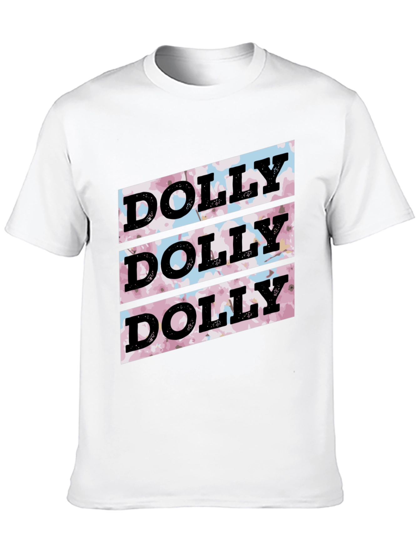Dolly Pattern Black T-Shirt