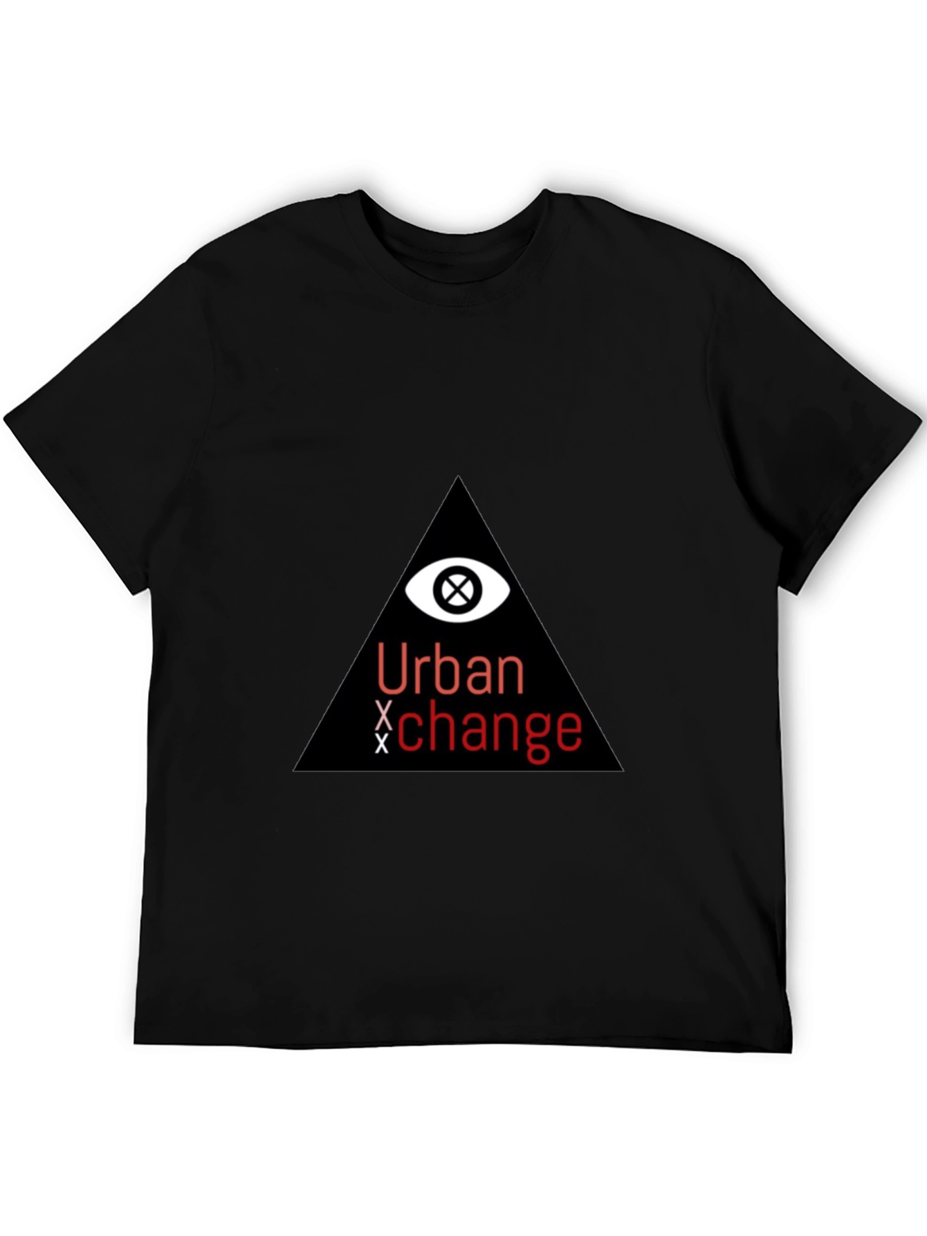 Urban Exchange Graphic Tee - Black Cotton Blend