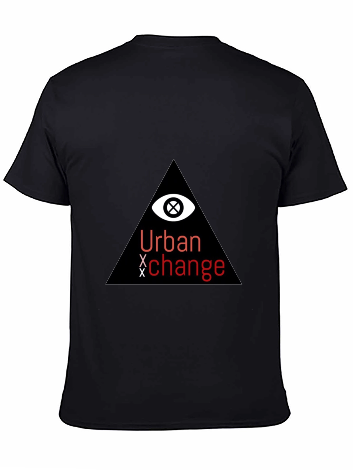 Urban Exchange Graphic Tee - Black Cotton Blend