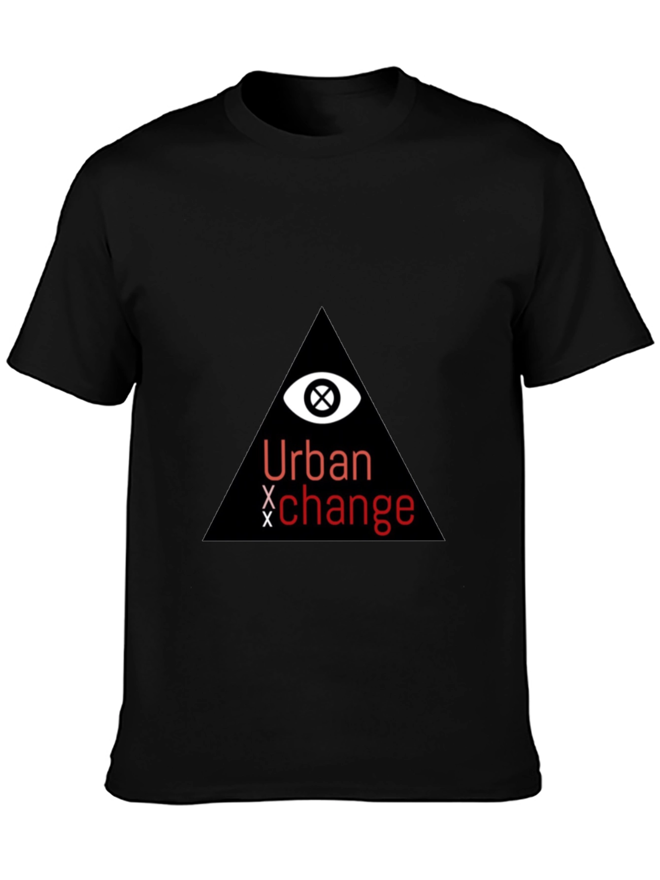 Urban Exchange Graphic Tee - Black Cotton Blend