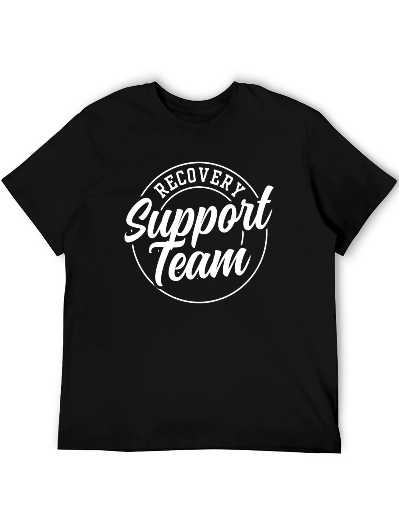 Recovery Support Team Black Graphic Tee