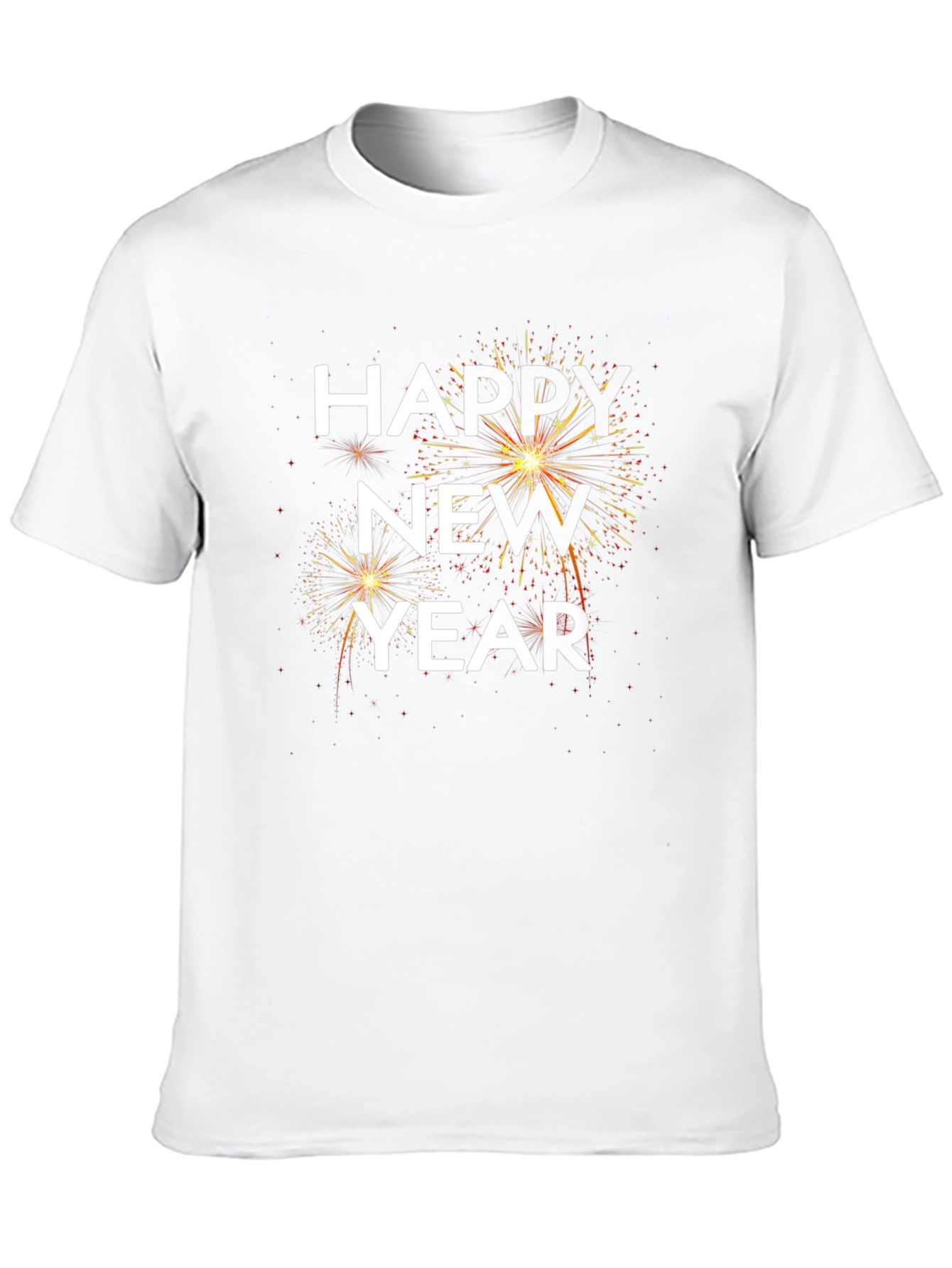 Happy New Year Black Graphic Tee