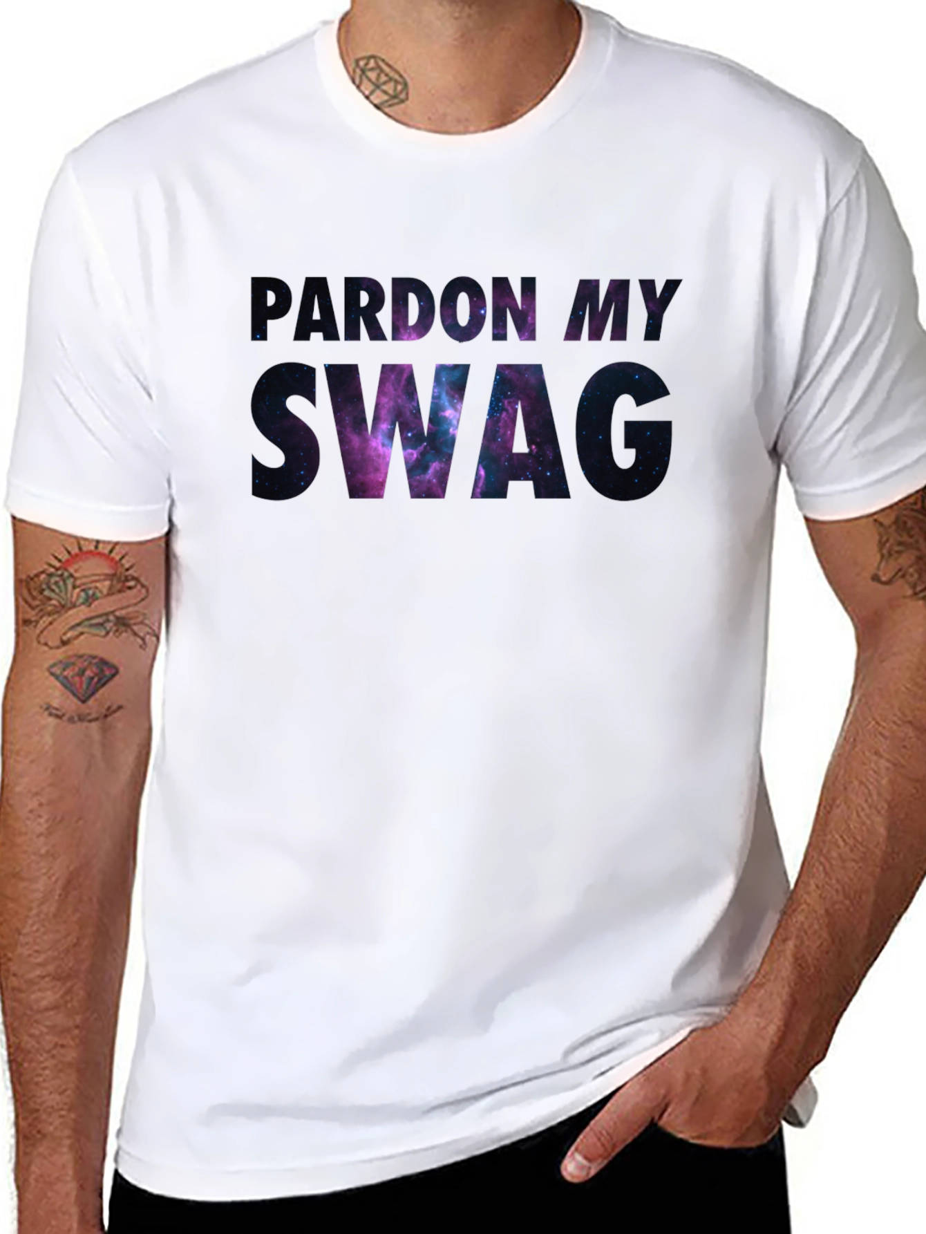 Pardon My Swag Galaxy Graphic Tee