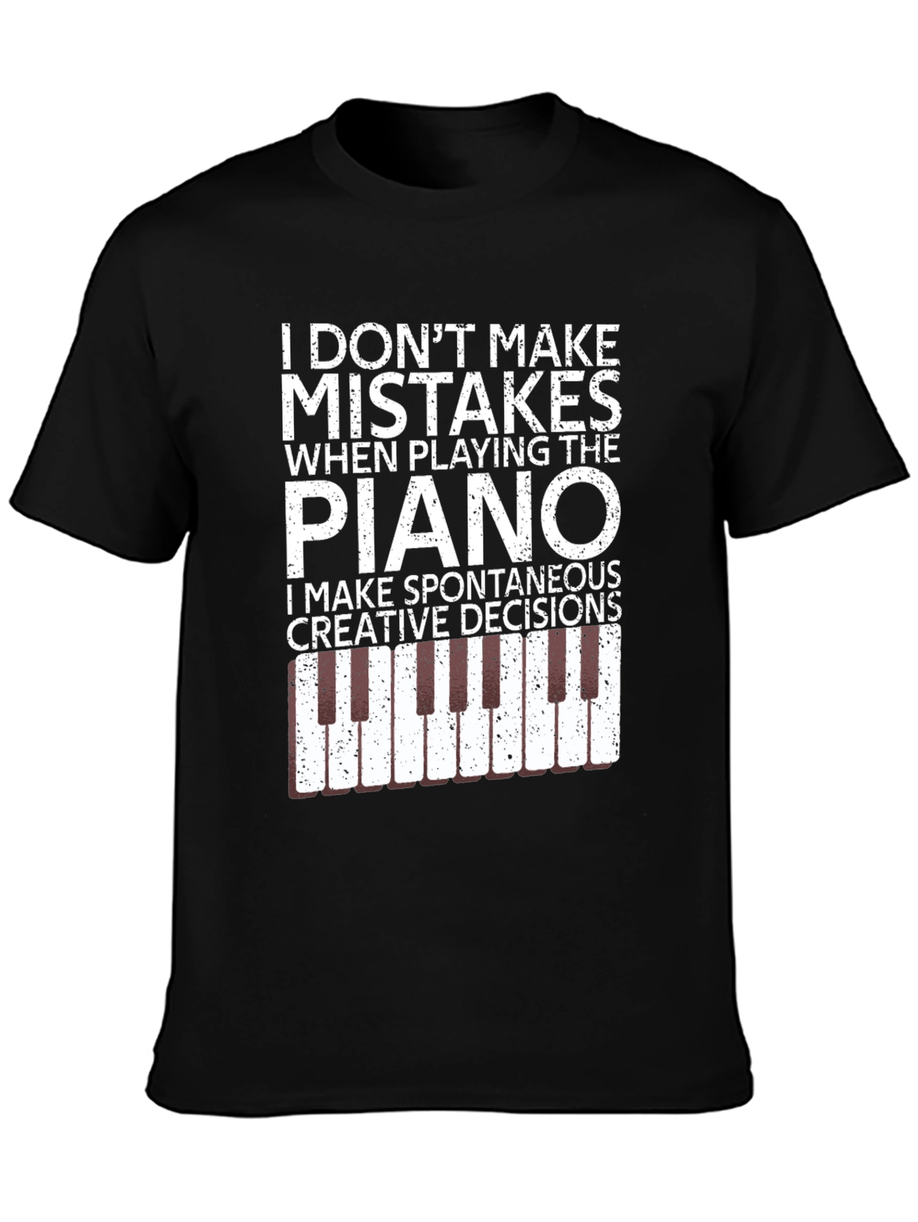 Piano Player T-Shirt - Spontaneous Creative Decisions