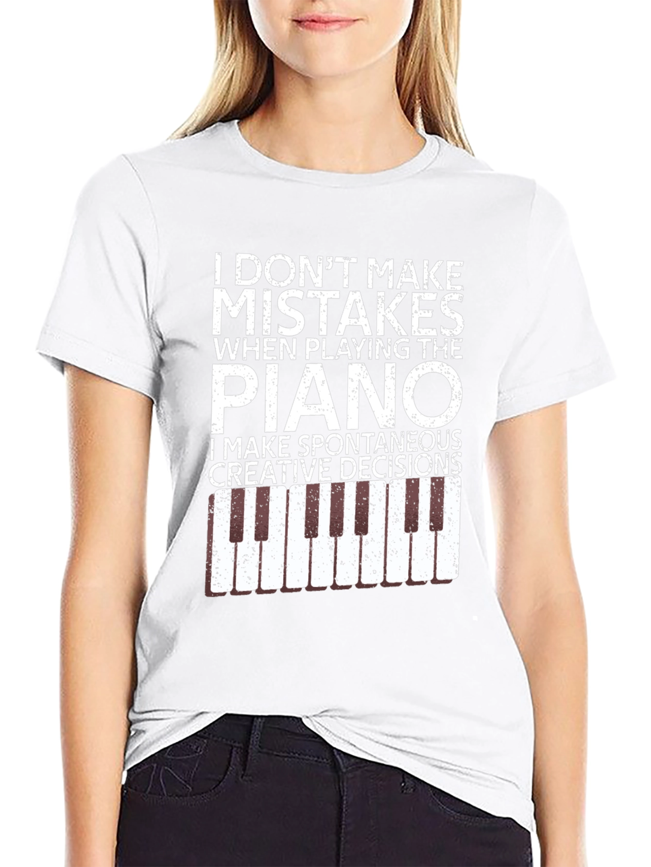 Piano Player T-Shirt - Spontaneous Creative Decisions