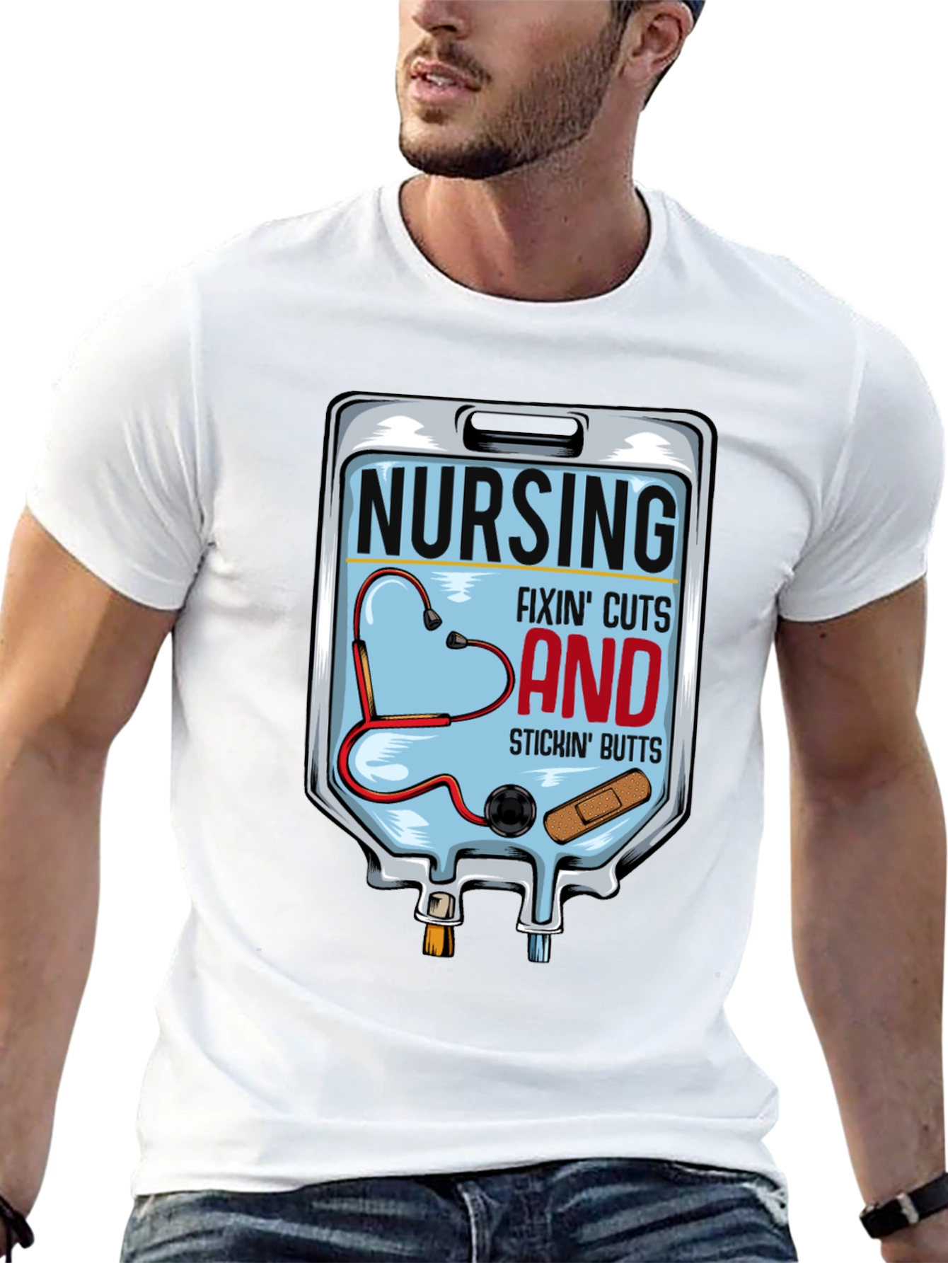 Nursing Fixin Cuts and Stickin Butts T-Shirt