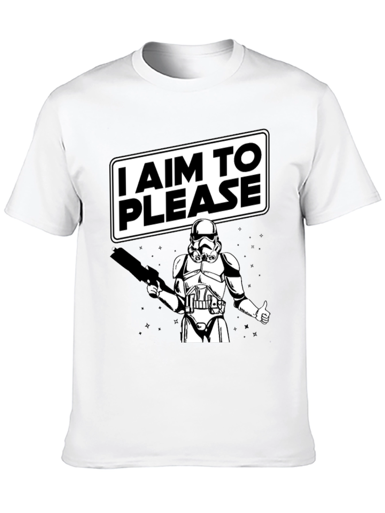 I Aim To Please Stormtrooper Graphic T-Shirt