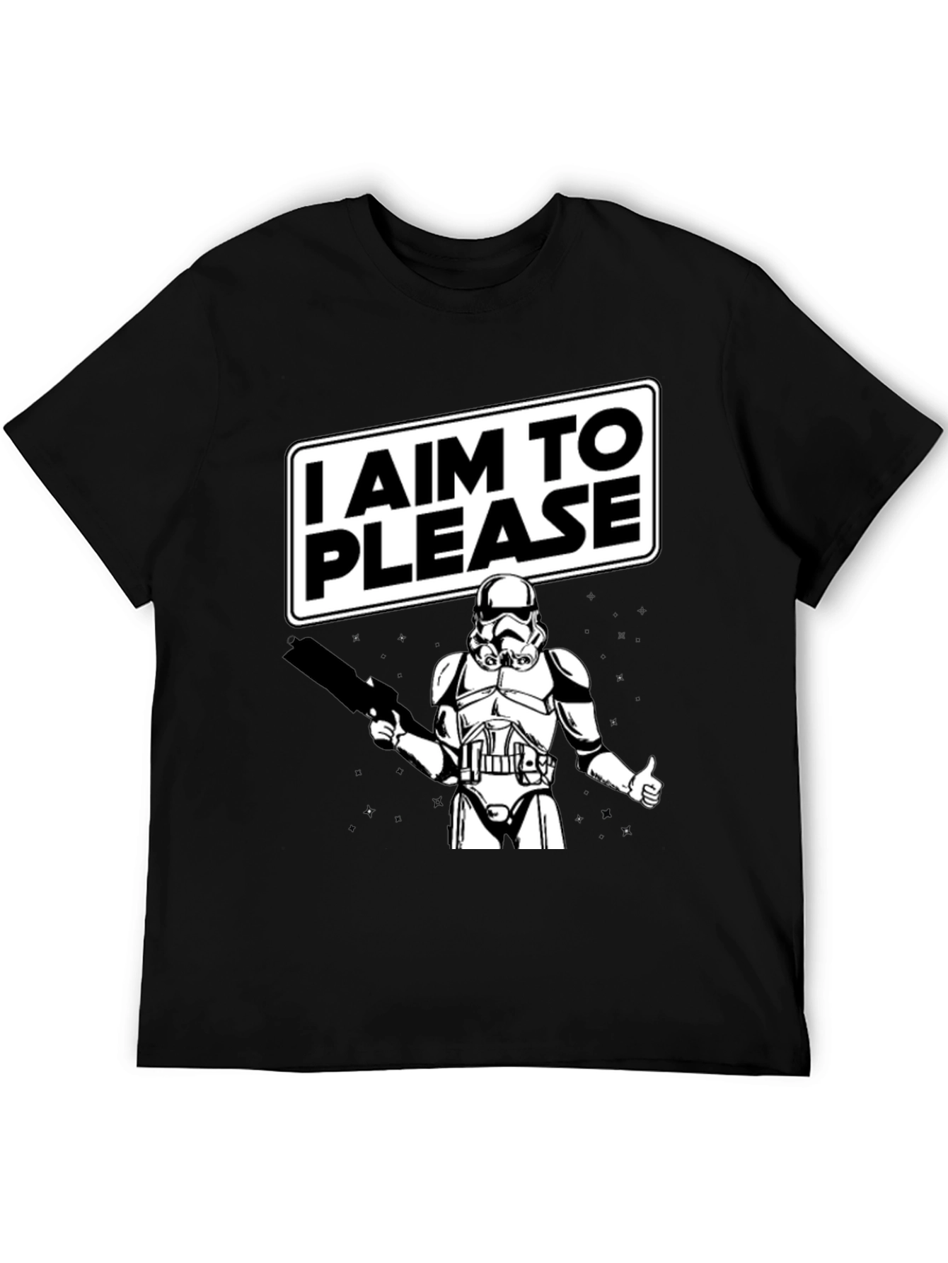I Aim To Please Stormtrooper Graphic T-Shirt