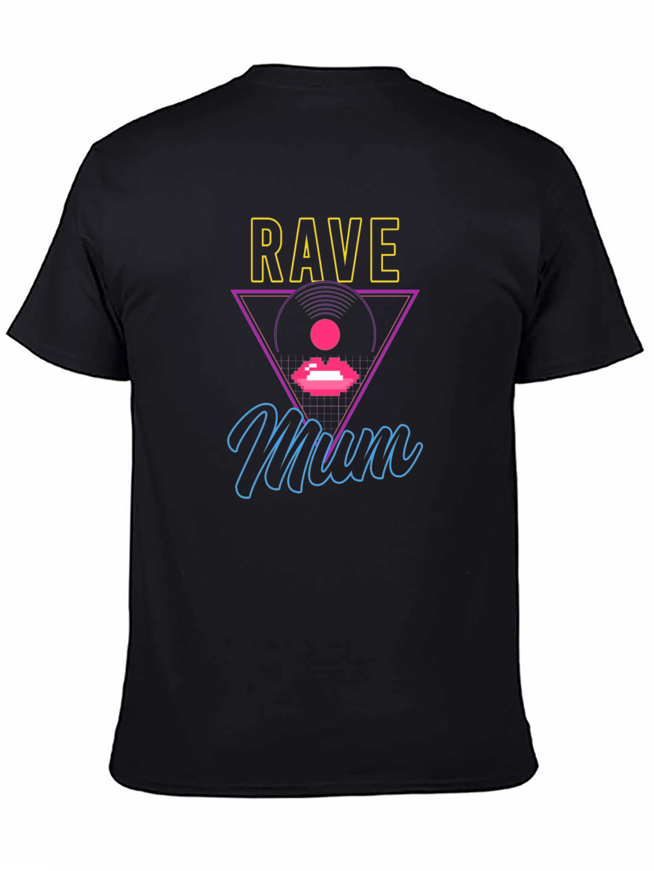 Rave Mum T-Shirt: Neon Graphic Design