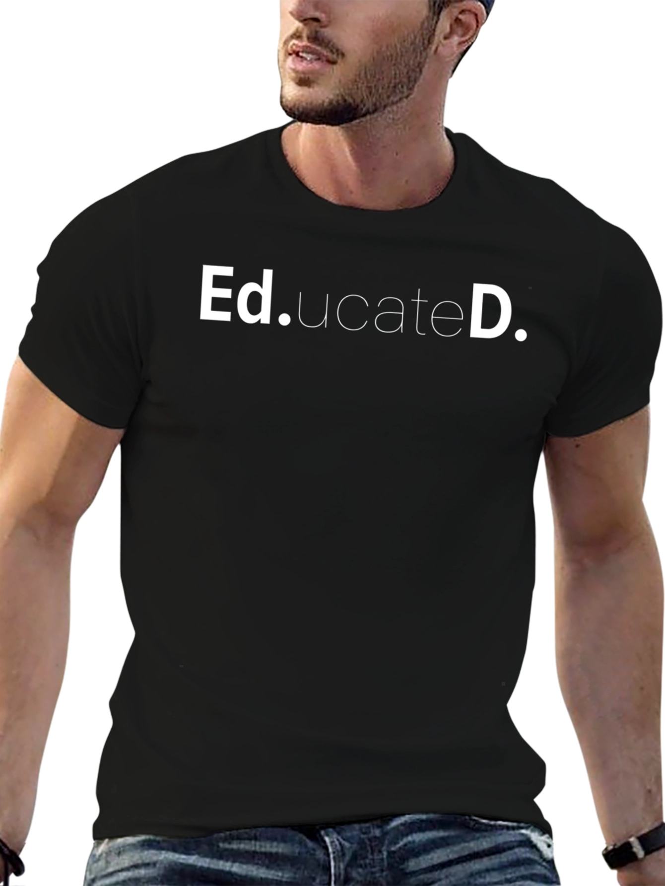 Educated Statement Black T-Shirt
