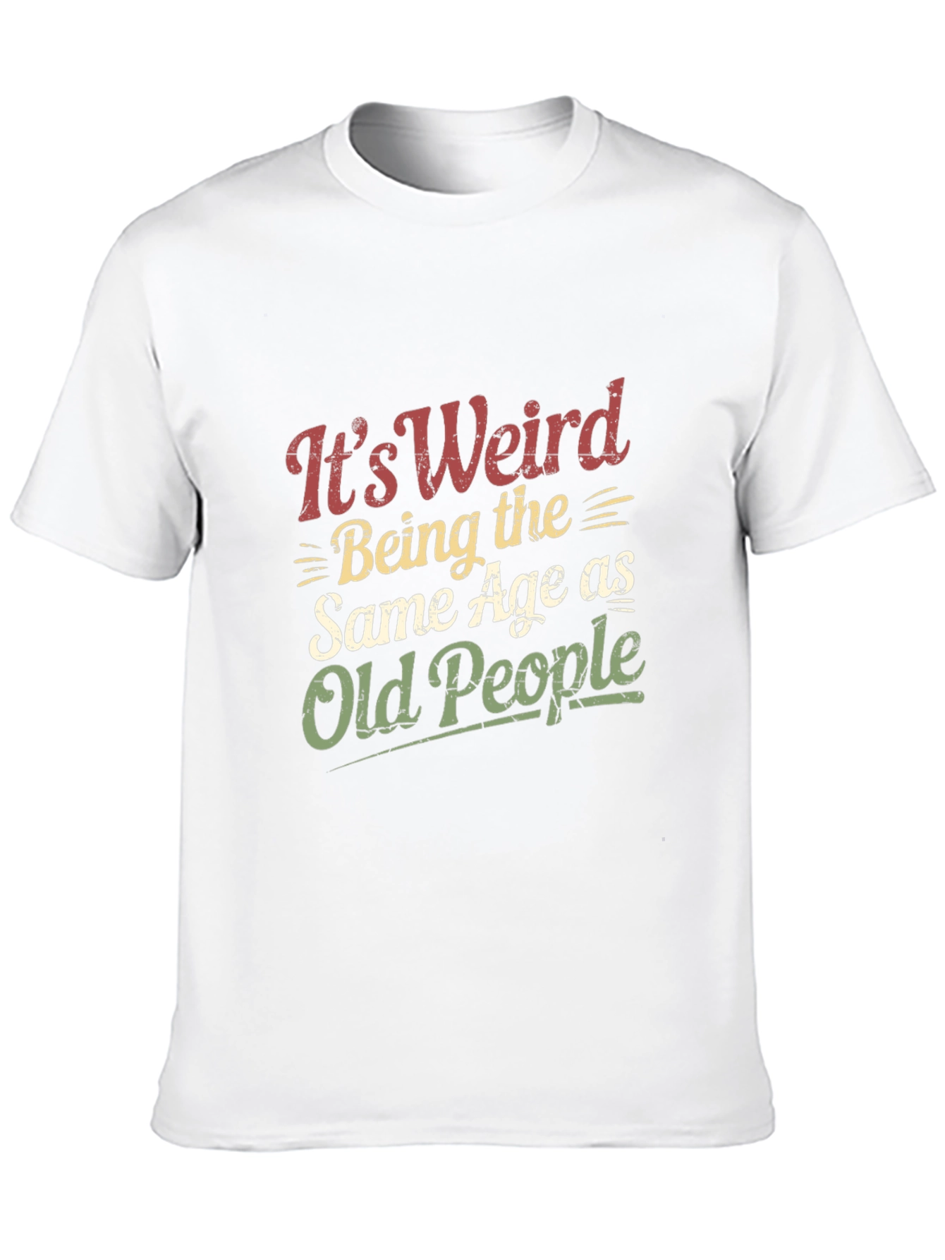 Funny Old People Age Black T-Shirt