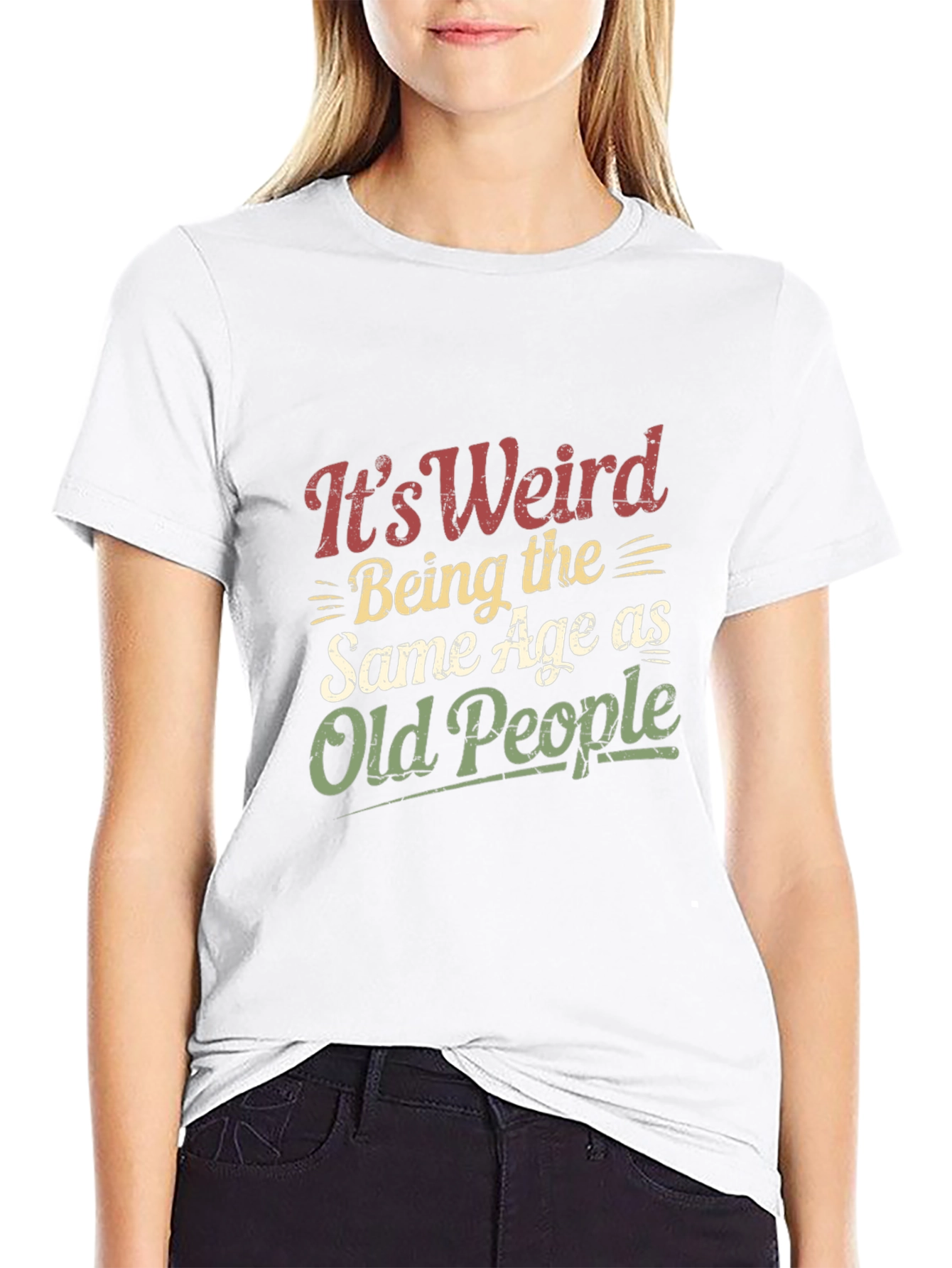 Funny Old People Age Black T-Shirt