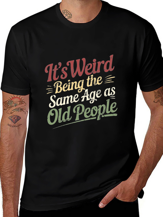Funny Old People Age Black T-Shirt