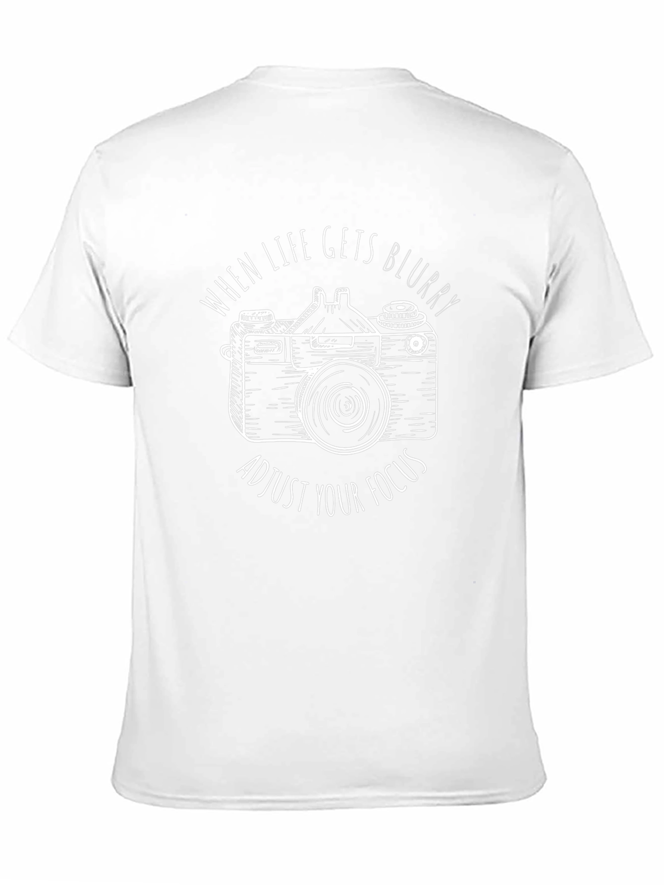 Camera Focus Graphic Black T-Shirt
