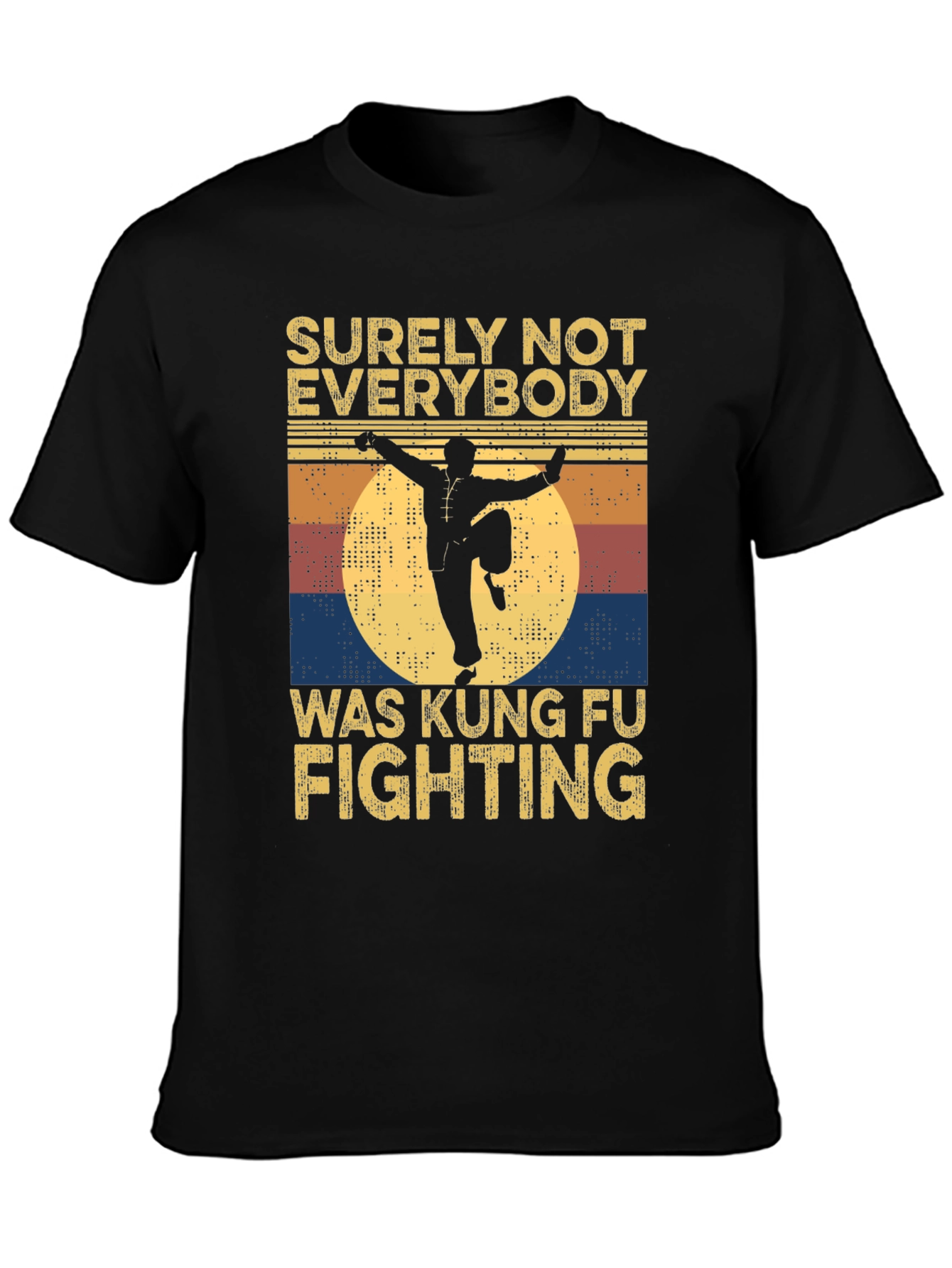 Kung Fu Fighting Retro Graphic T-Shirt